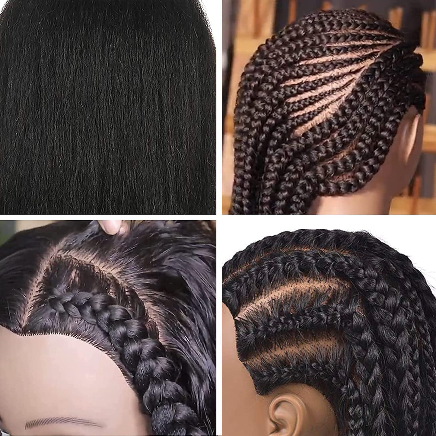 ISHOT Mannequin Head Human Hair,16"100% Real Human Hair,Beauty School Hair Practice Head,Manikin Cosmetology Hairdresser Training Head,Doll Head