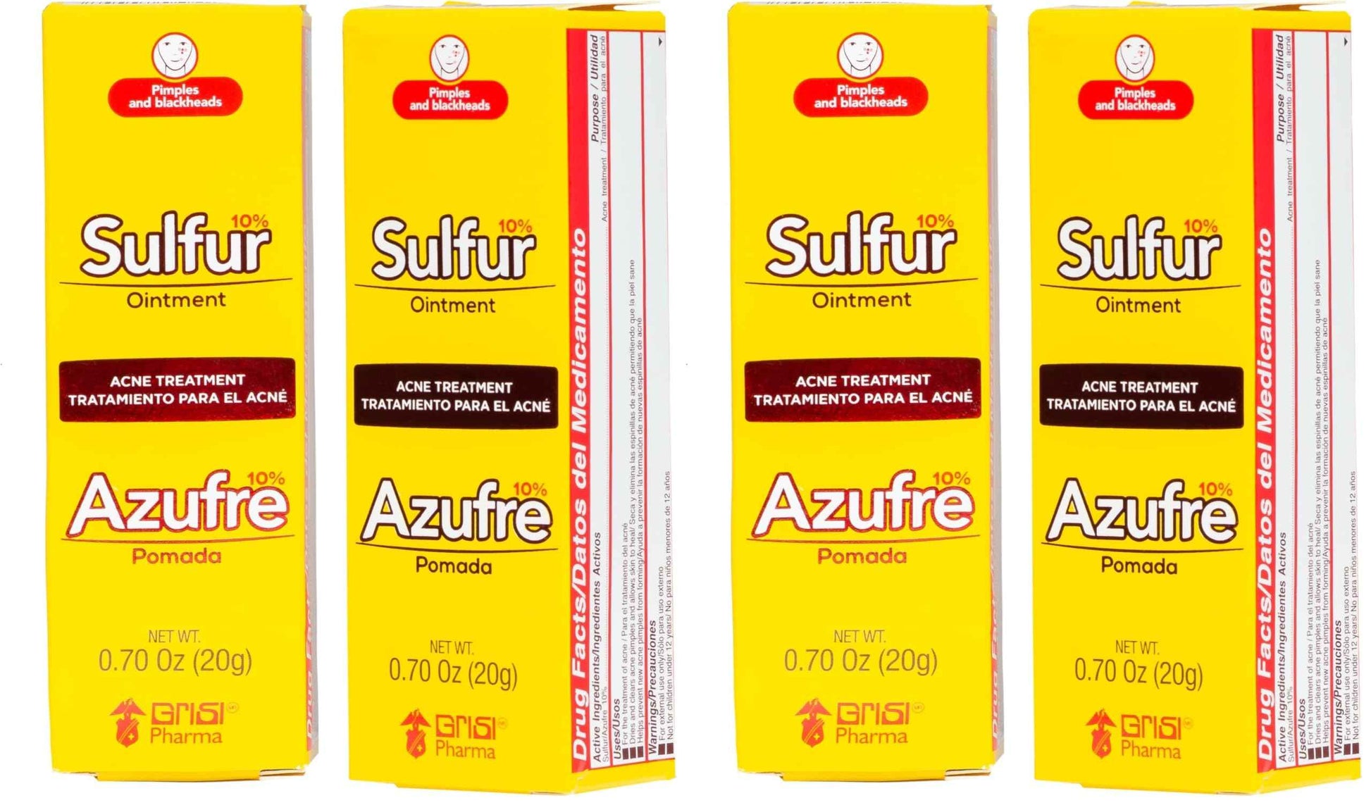 Sulfur Ointment with 10% Sulfur, Assists You in Treating Pimples, Blackheads or Blemishes, Acne Treatment, 2 Count (Pack of 2)