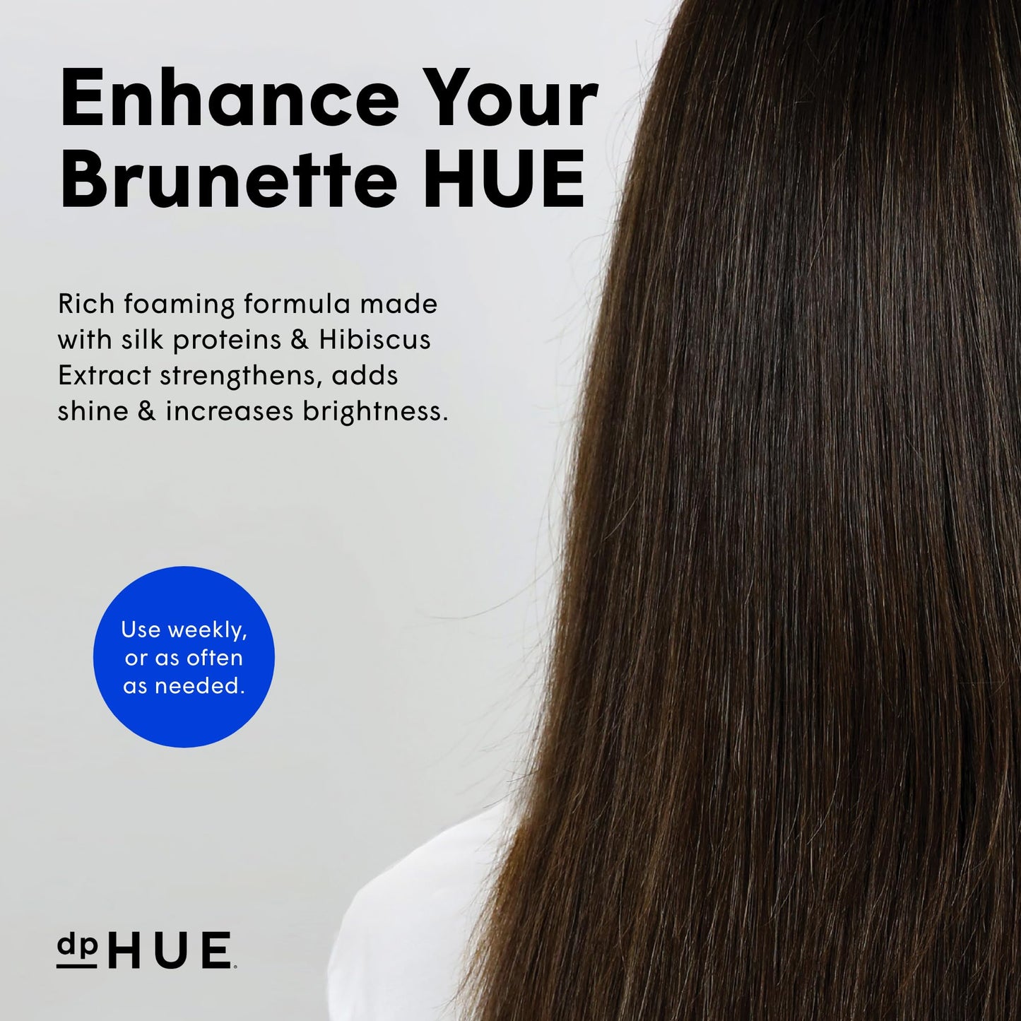 dpHUE Cool Brunette Shampoo - 8.5 oz - Blue Pigments Neutralize Unwanted Orange, Red & Brassy Tones - Color Safe - Paraben, SLS & SLES Sulfate Free - Leaping Bunny Certified