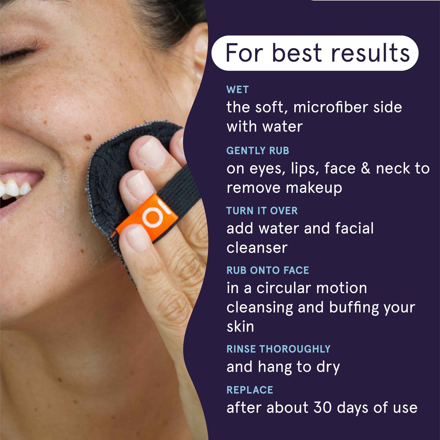 CleanLogic Detoxify Dual Texture Facial Buffer, Certified Organic, 3 Packs (Pack Of 6)