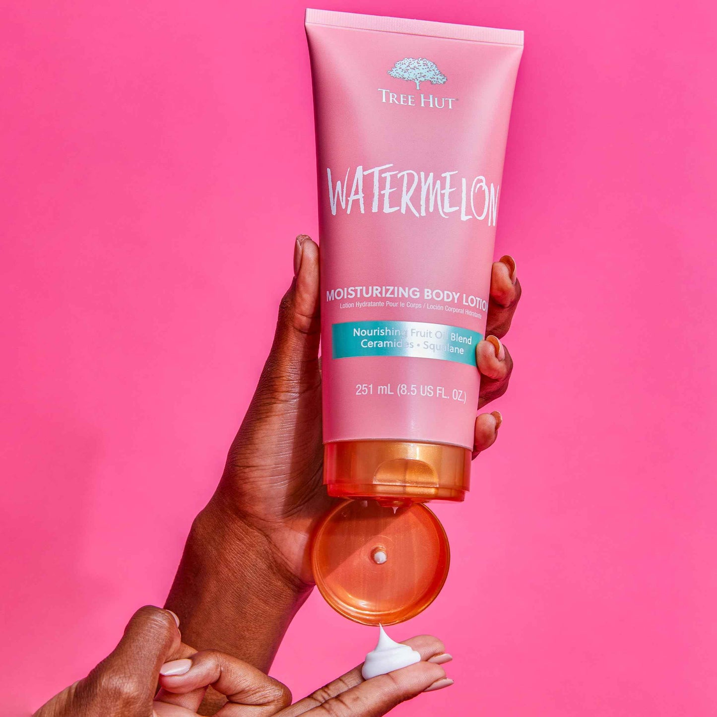 Tree Hut Watermelon Moisturizing Body Lotion | Ceramide and Squalene Formula Helps Protect Skin | Long-lasting Hydration Leaves Skin Feeling Soft & Moisturized | 8.5 fl oz. (Pack of 3)