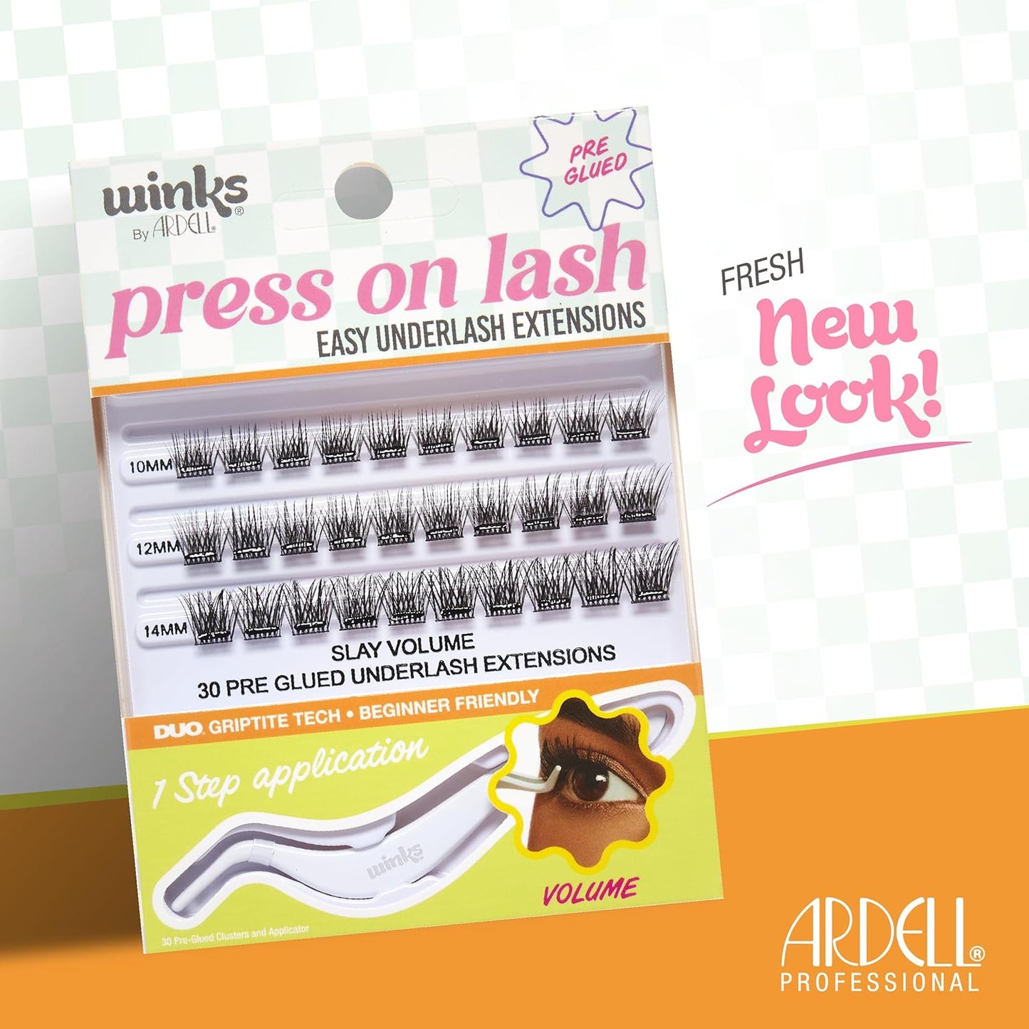 Ardell Winks Eyelash Extensions - DIY Volume Clusters for Natural Look | 30 Individual Lashes with Applicator