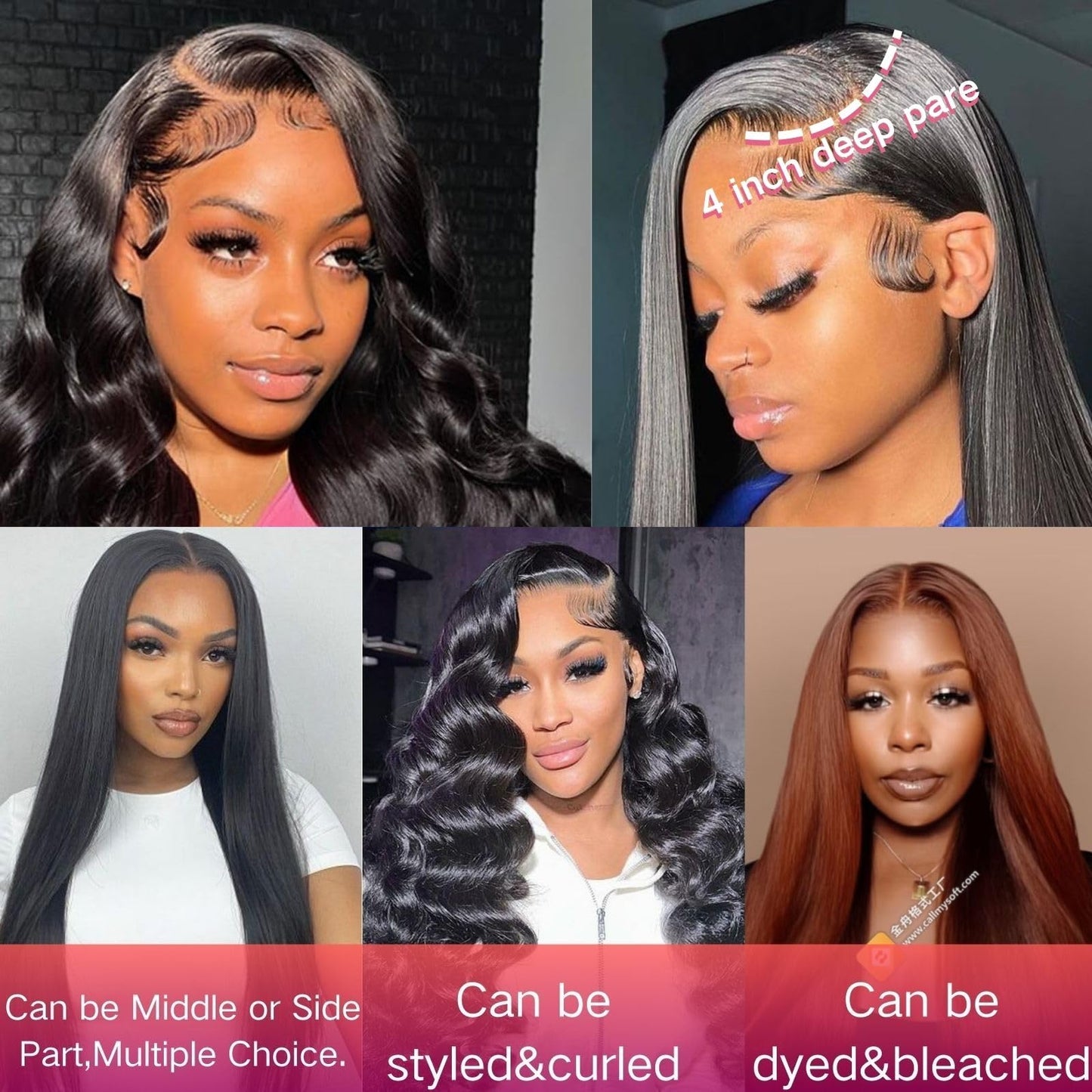 4x4 Transparent HD Lace Closure Human Hair Straight Frontal Closure Invisible Pre Plucked Human Hair, Frontal Hd Lace 4x4 Sew in Hair With Closure Natural Black 16 Inch