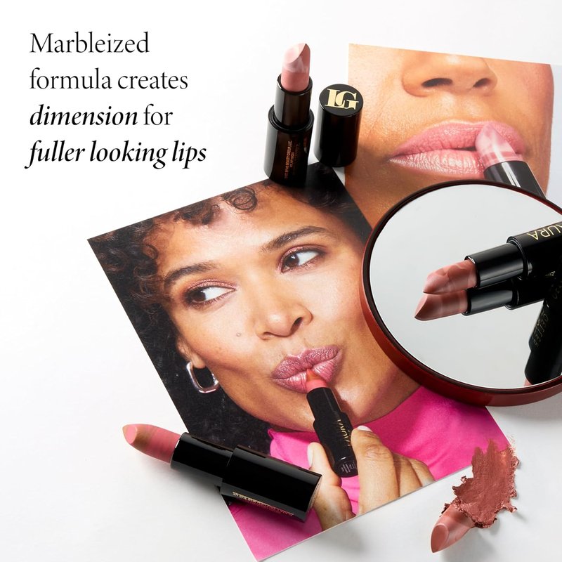 Laura Geller Italian Marble Sheer Lipstick - Berry Vanilla | Hydrating, Lightweight Formula with Vitamin E