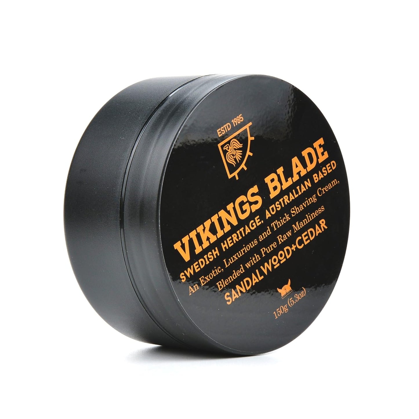 VIKINGS BLADE Luxury Shaving Cream - Sandalwood & Cedar | Silky Smooth Foaming Formula for a Refreshing Shave