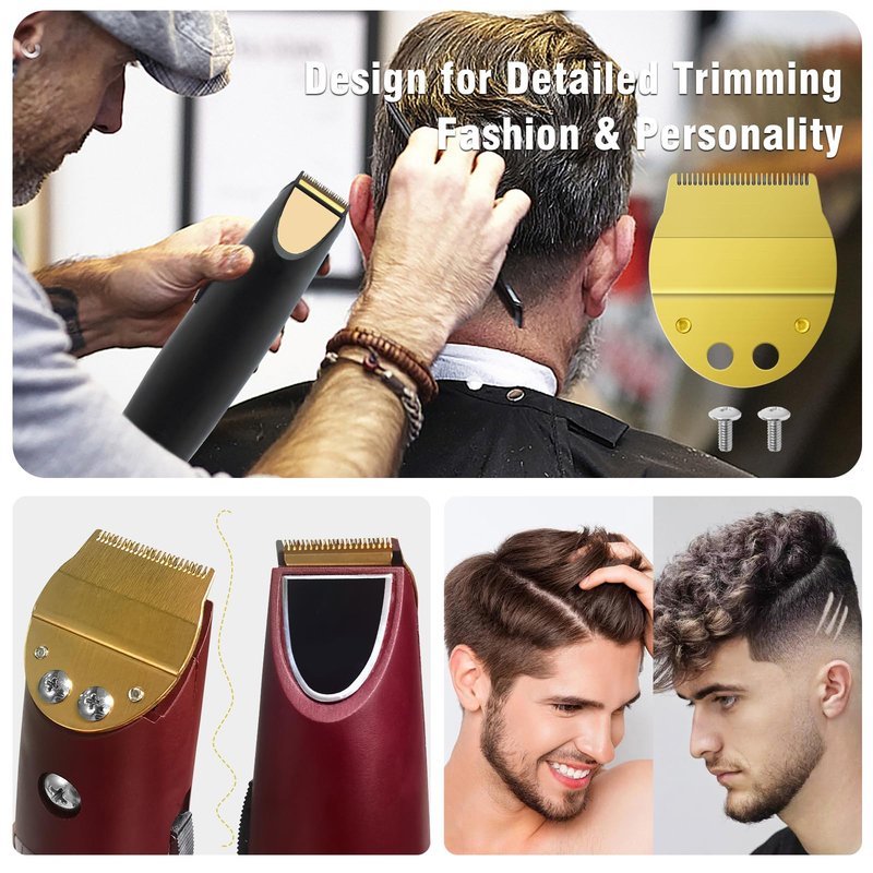 Replacement Narrow Blade Compatible with oster Finisher Trimmer Model 59 and T-Finisher Trimmer Blades Wide, golden