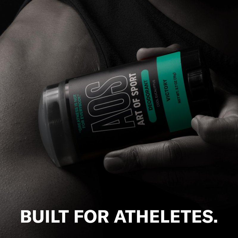 Art of Sport Men’s Deodorant, Talc Free, Sandalwood Fragrance, Made with Natural Botanicals, Green Tea, Made for Athletes, Defy Scent, 2.7 Ounce (Pack of 2)