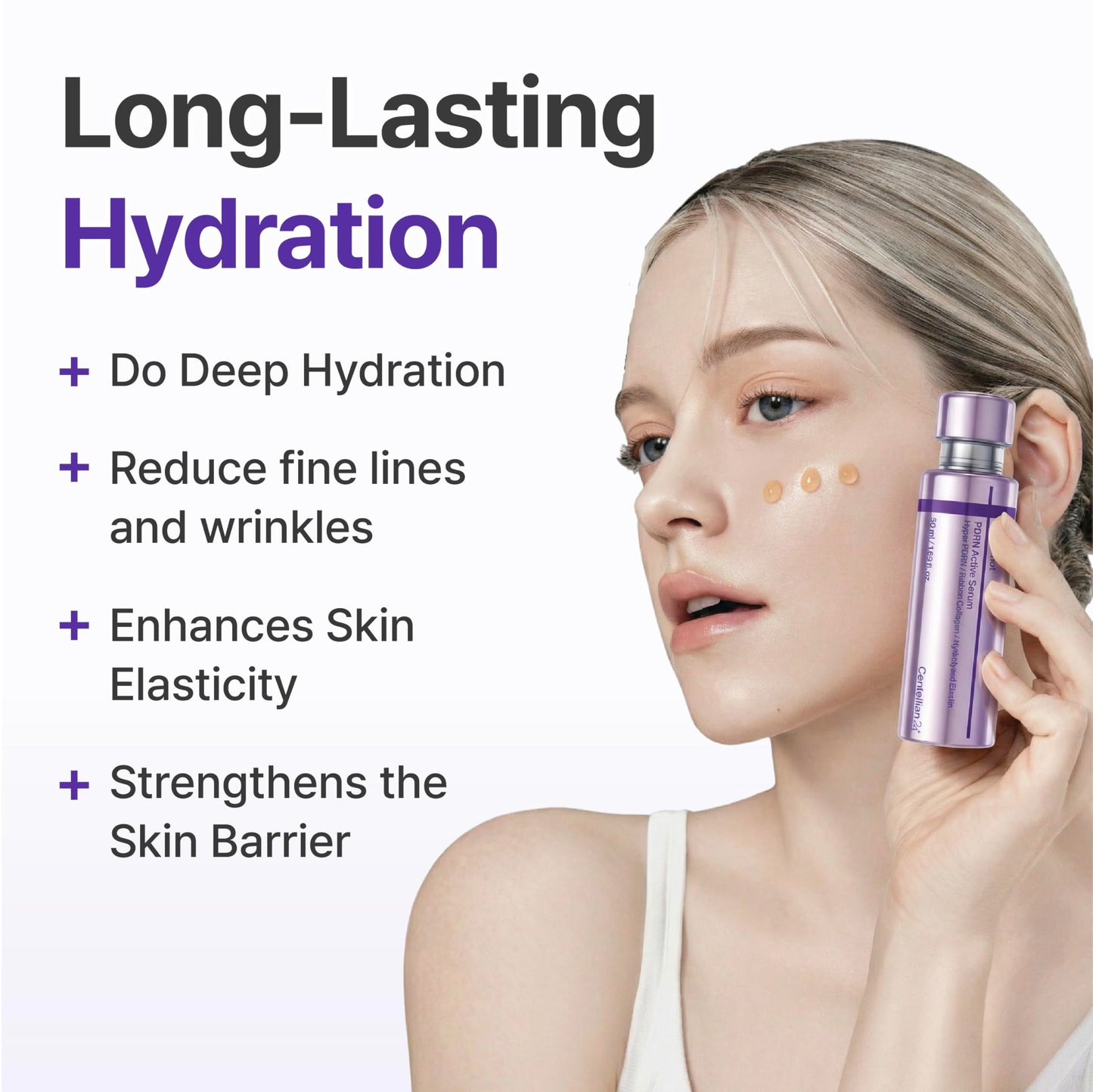 CENTELLIAN 24 360º Shot PDRN Active Serum (PDRN, 1.69fl oz) - Intense Hydration & Skin Firming Serum for a Youthful Appearance, Korean Skin Care. Ribbon Collagen & Hyaluronic Acid.