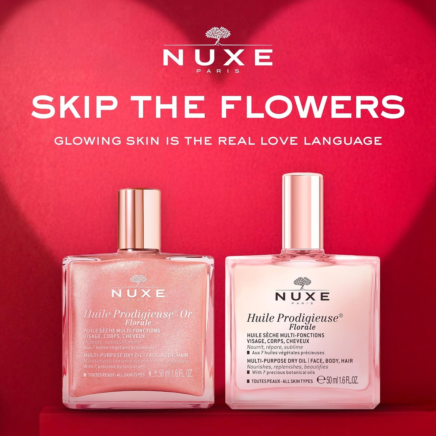 NUXE Huile Prodigieuse Floral - Multi-Use Oil for Body, Face & Hair | Hydrating & Radiant Glow