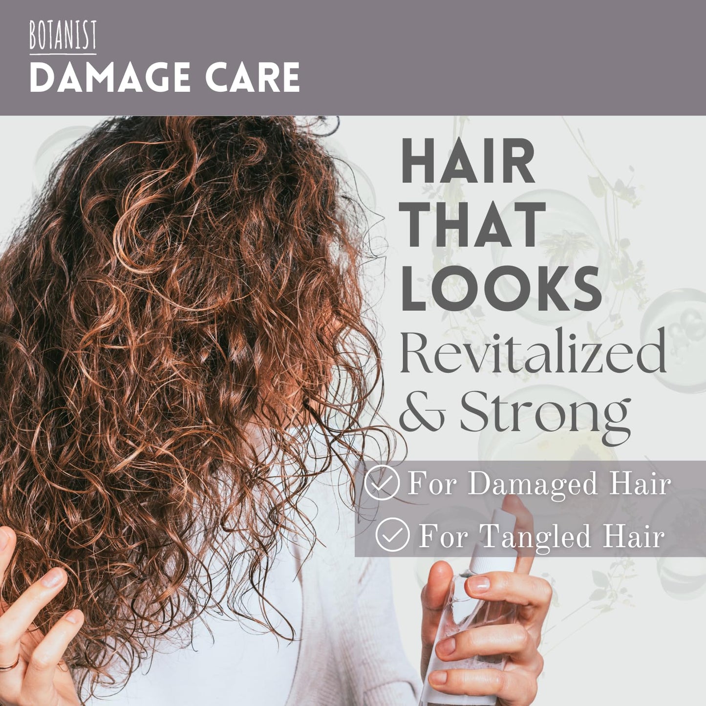 Botanist Sulfate Free Shampoo for Color Treated Hair, Organic Shampoo for Women & Men with Collagen, Ceramide, Keratin & Jojoba Seed Oil from Japan, Freesia & Cassis, DAMAGE CARE15.5 Fl Oz, 2EA