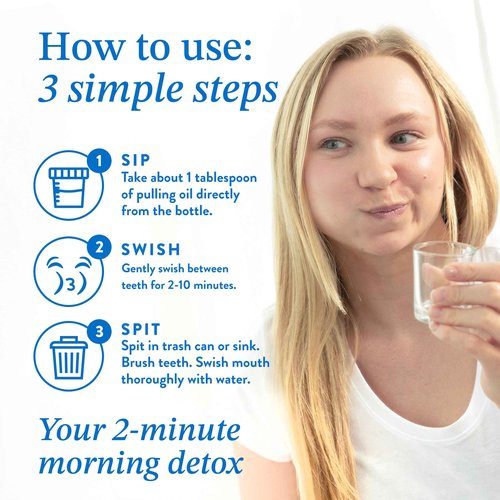 Mouthology Coconut Oil Pulling for Teeth and Gums 16oz (Made in USA), Whitening Pulling Oil Coconut Mint Mouthwash for Fresh Breath Ayurvedic Oil Pulling Mouth Gum Health Oral Care