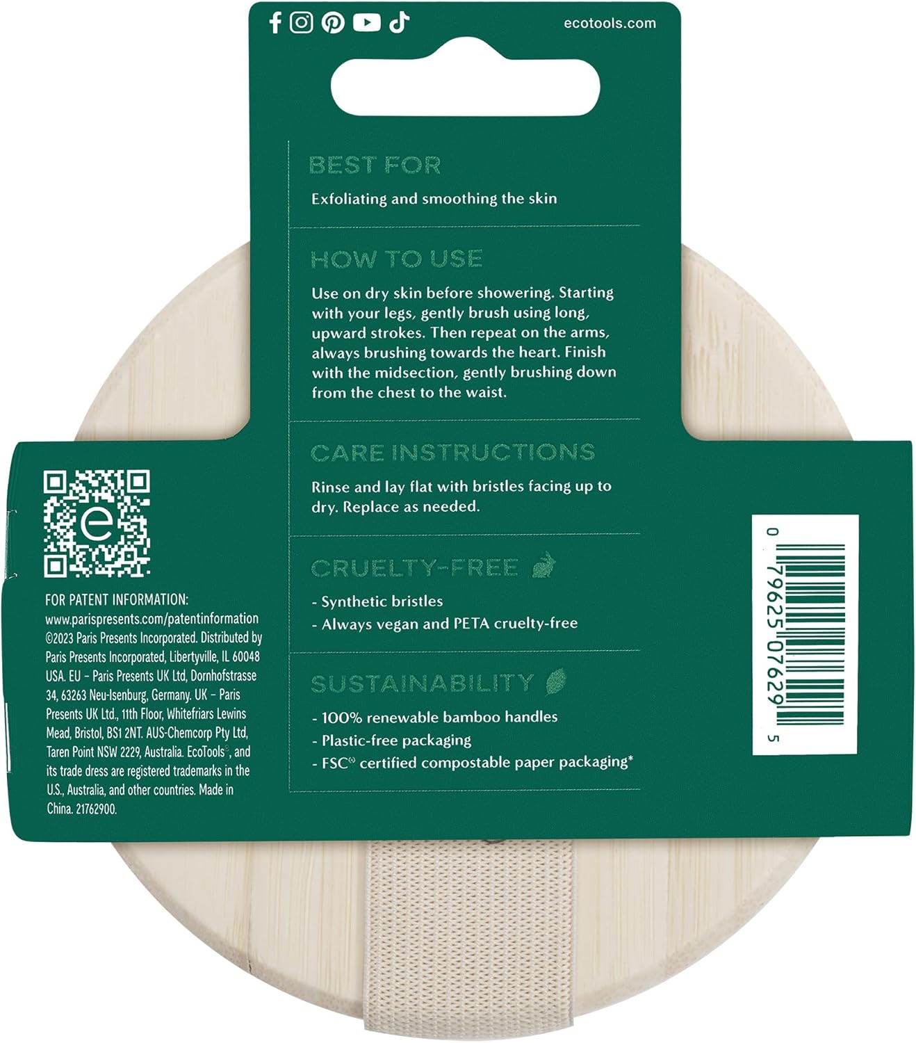 EcoTools Exfoliating Bath Net, Inspired by African Bath Net Sponge, Exfoliates & Cleanses Whole Body, Flexible & Reusable, Eco-Friendly Body Scrubber, Vegan & Cruelty-Free, 1 Count