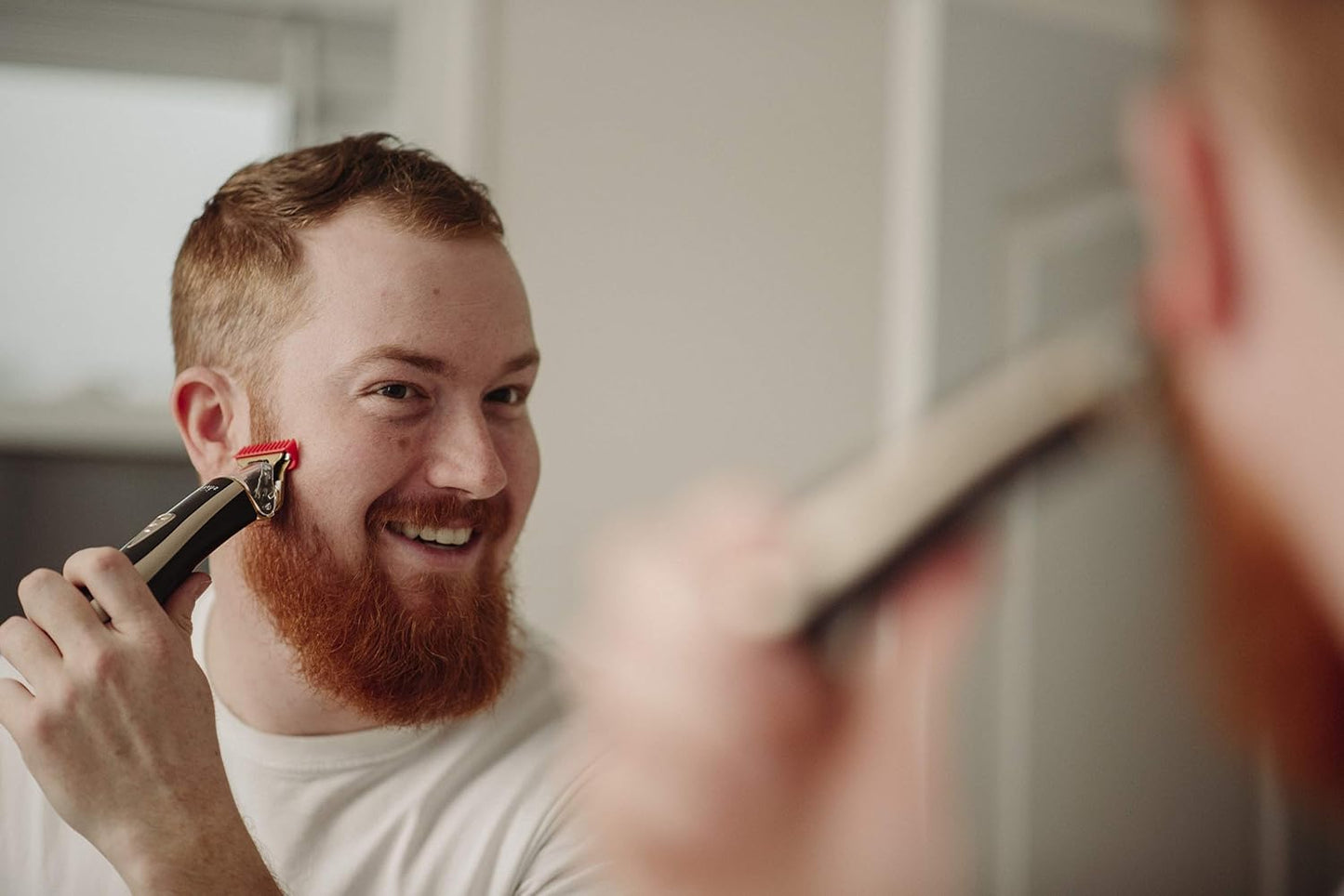 Professional Barber Trimmer - Supreme T Shaper Cordless Clippers for Sensitive Skin | 90 Min Runtime, Low Noise