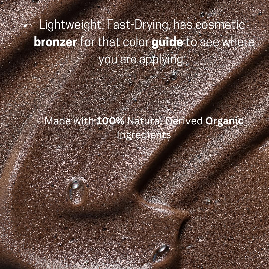 Bronze Cactus Chocolate Glaze Self-Tanning Mousse – Rich Medium Bronzed Foam | Streak-Free, Non-Sticky, Unscented | Instant Dark Chocolate Glow for Face & Body, With Natural Colour-Fix Technology
