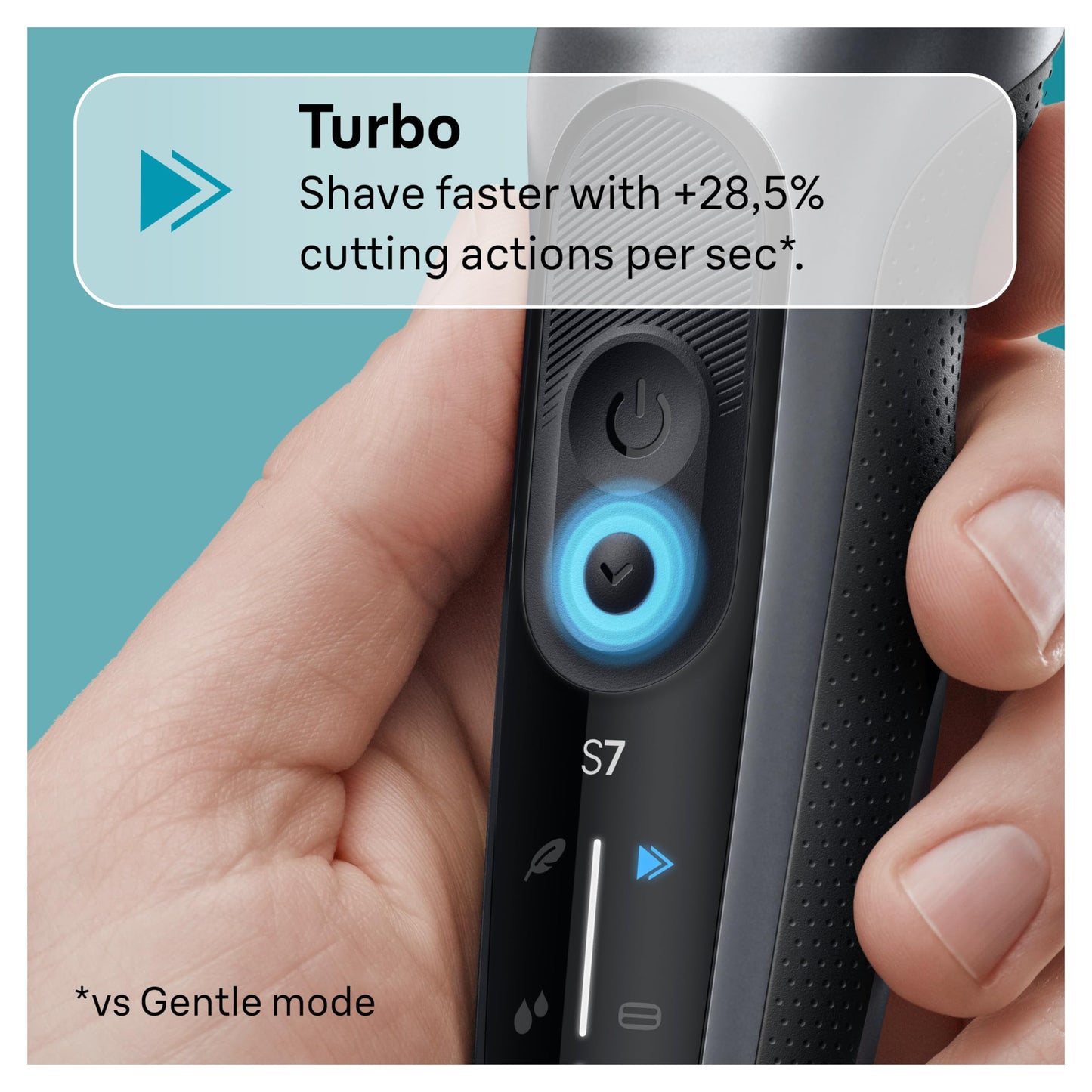 Braun Series 7 Electric Shaver for Men, Wet & Dry Foil Razor, Precision Trimmer Attachment, Charging Stand, Travel Case, Space Grey 7127cs