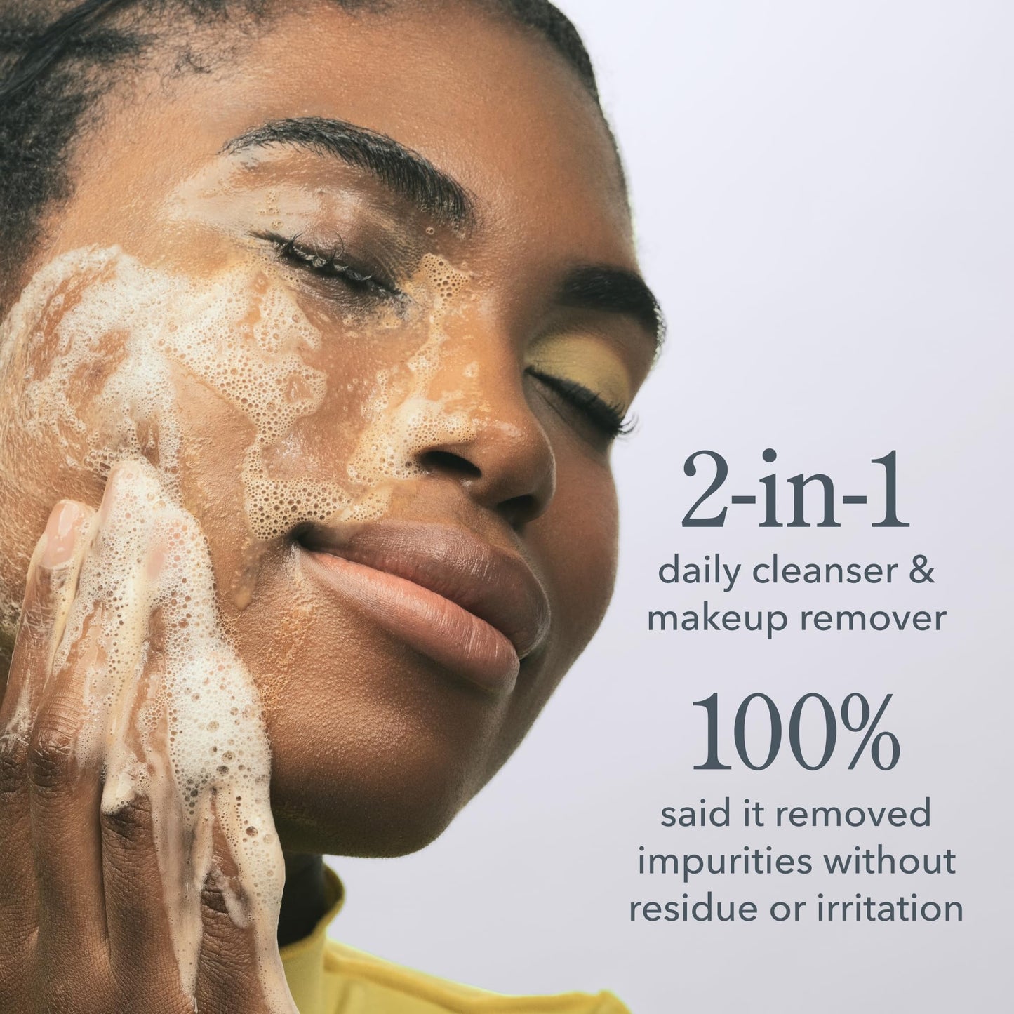 Beekman 1802 Micellar Milk Froth Face Wash – Hydrating Gel to Foam Facial Cleanser & Makeup Remover with Goat Milk & Golden Sea Moss, Gentle Foaming Face Wash for Sensitive Skin, 5 Fl Oz