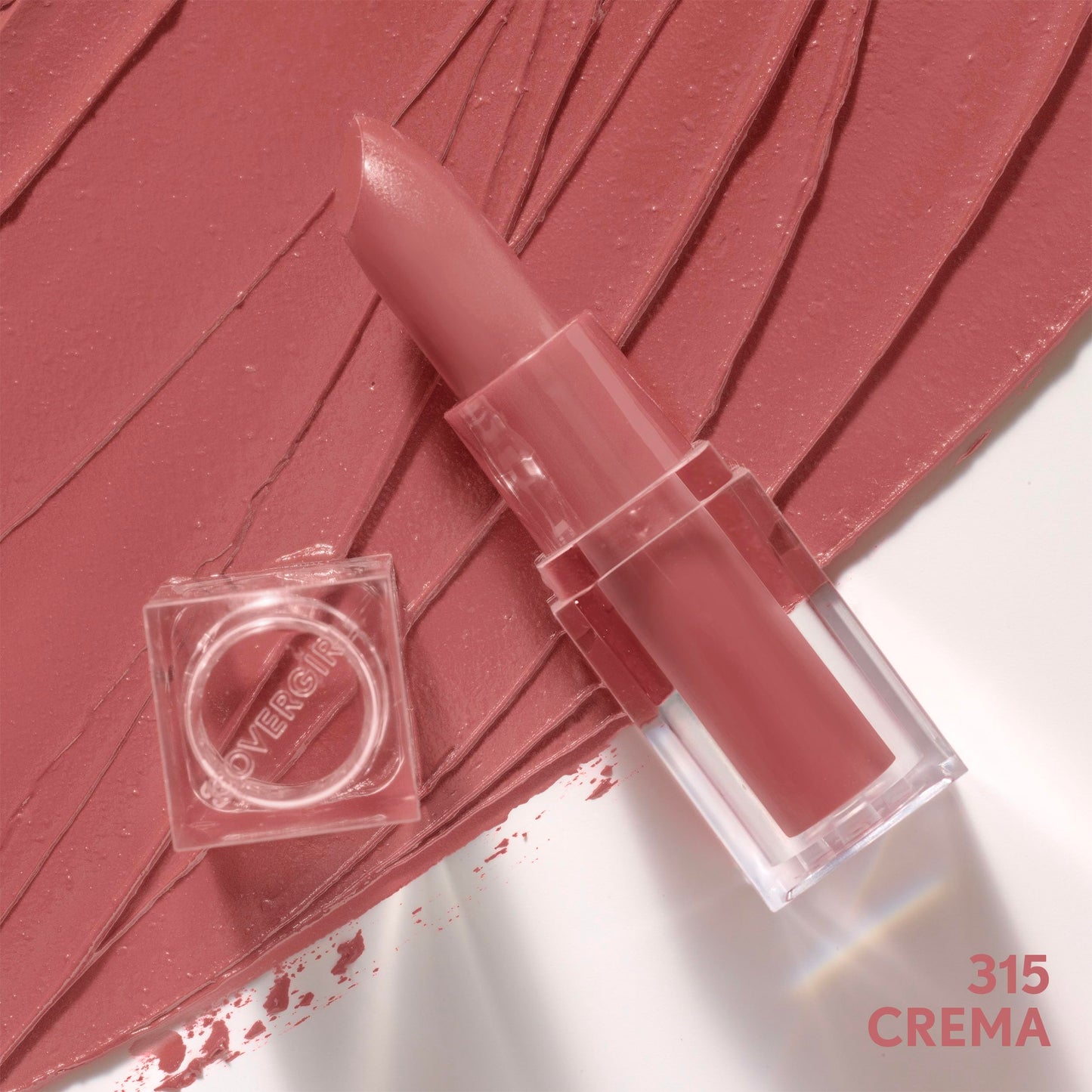 CoverGirl Clean Lip Color, Crema, Satin Finish, Squalane, Avocado & Aloe, Carmine-Free, Non-Drying, 0.12oz