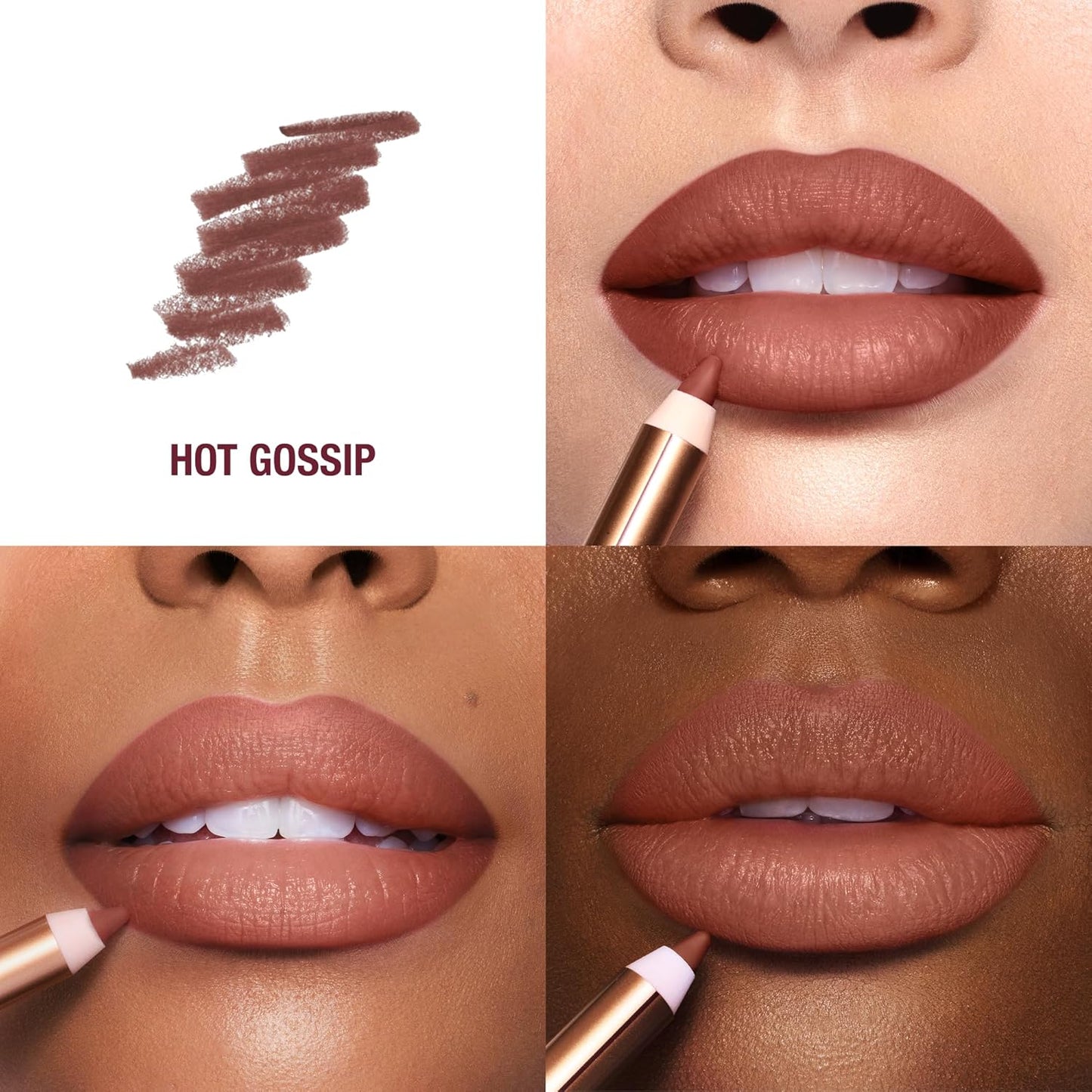 Charlotte Tilbury Lip Cheat Lip Liner Pencil - Waterproof, Smudge-Proof Definition - Enriched with Jojoba Oil & Hyaluronic Acid | Perfect for Fuller Lips