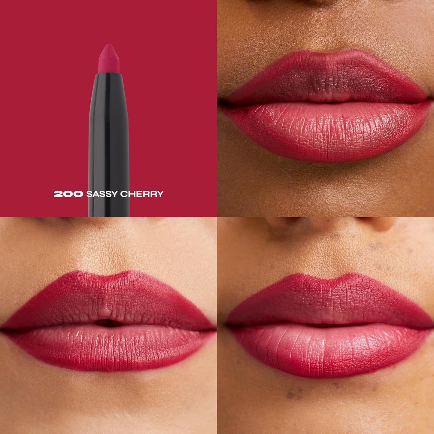 Milani Stay Put Longwear Liquid Lipstick & Lip Liner Set - Highly Pigmented Retractable Pencil & Plumping Balm