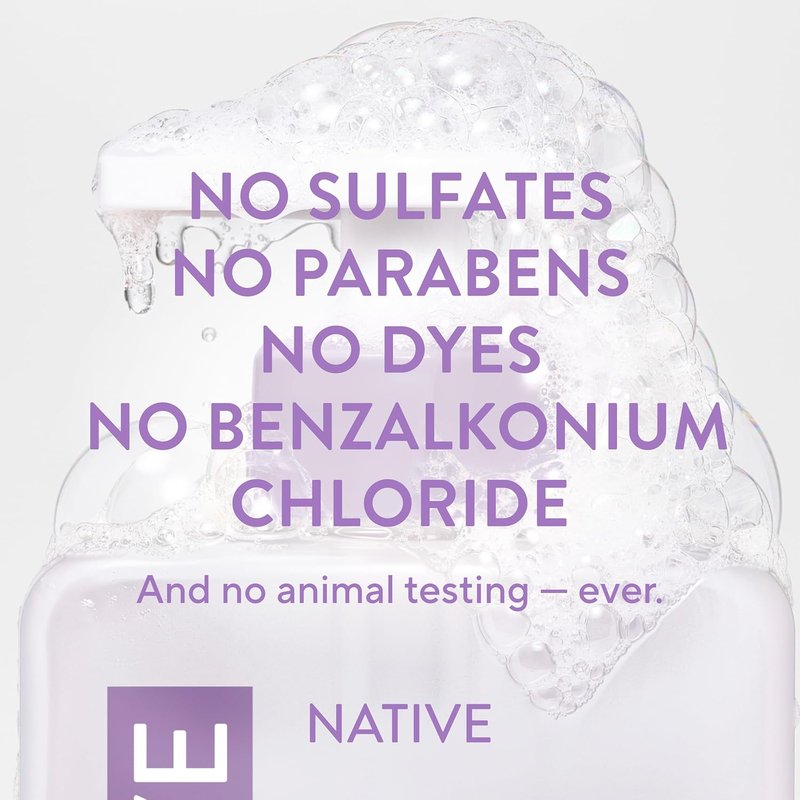 Liquid Hand Soap - Lilac & White Tea Scent | Non-Drying, Plant-Based Formula, 13 oz Bottle