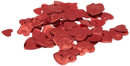 Beistle Red Hearts Confetti