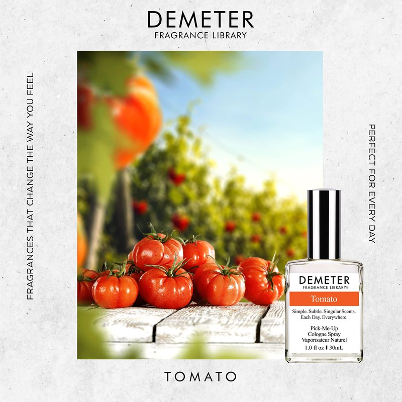 DEMETER Natural Perfume Spray Cologne for Women and Men, Tomato, 1 oz
