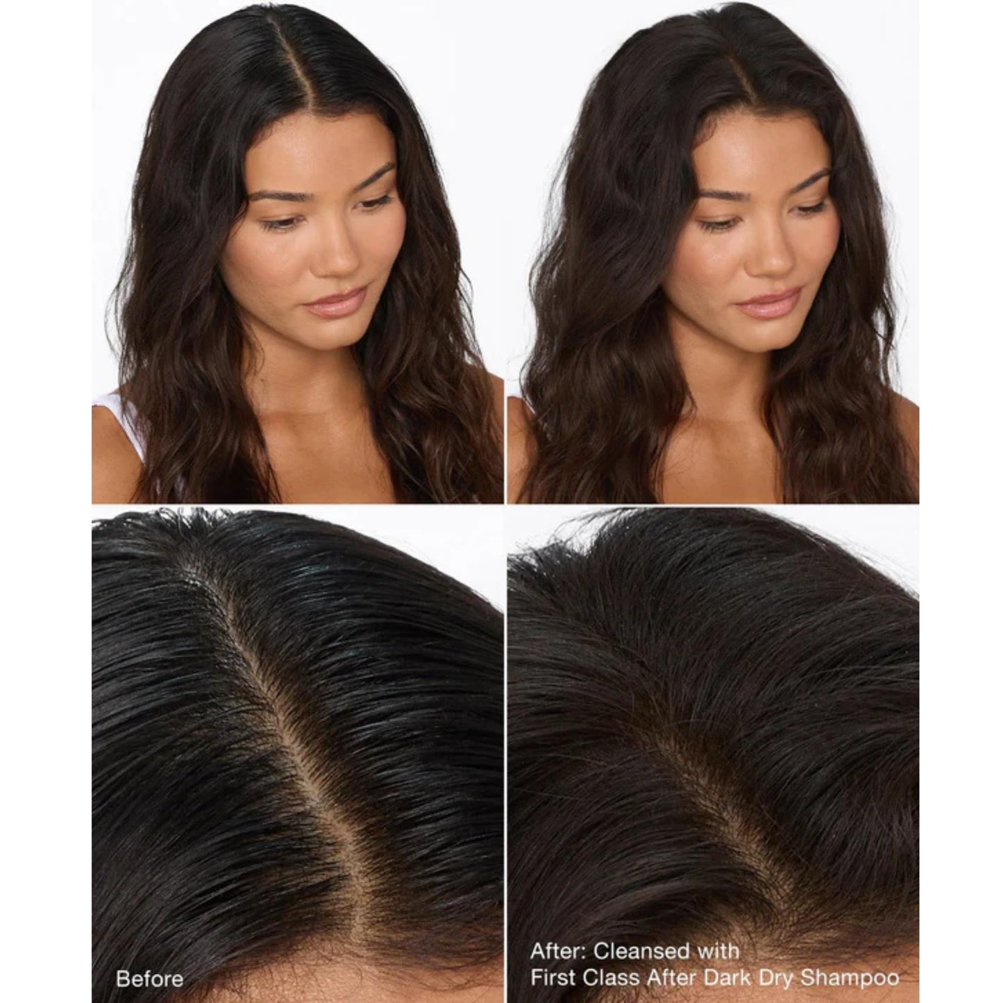 IGK First Class After Dark Charcoal Detox Dry Shampoo for Dark & Brunette Hair | Brown Tint No White Residue Spray Adds Volume + Texture | Oil Absorbing & Odor Eliminating Formula | 6.5oz