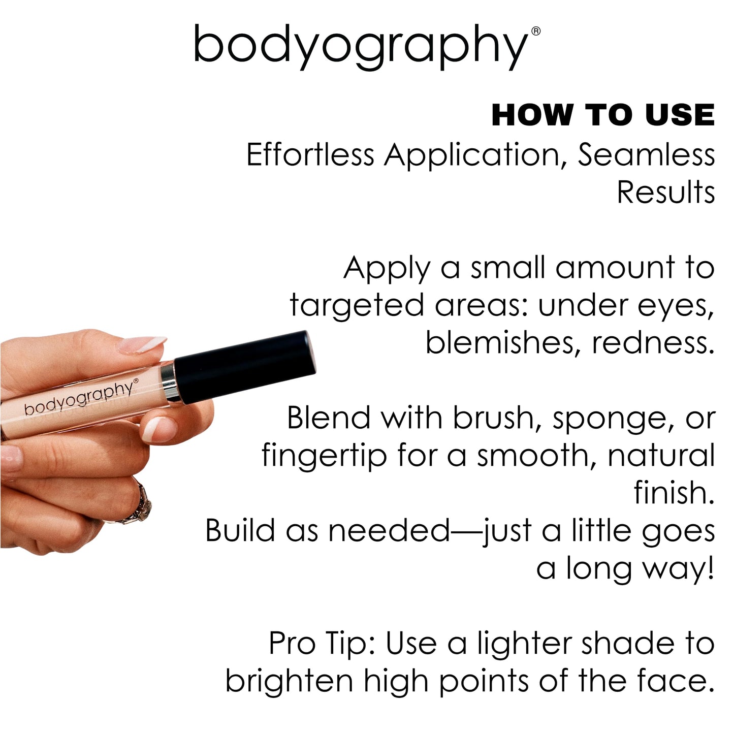 Skin Slip Full Coverage Concealer - L1 Cool Light by Bodyography for Women - 0.1 oz Concealer