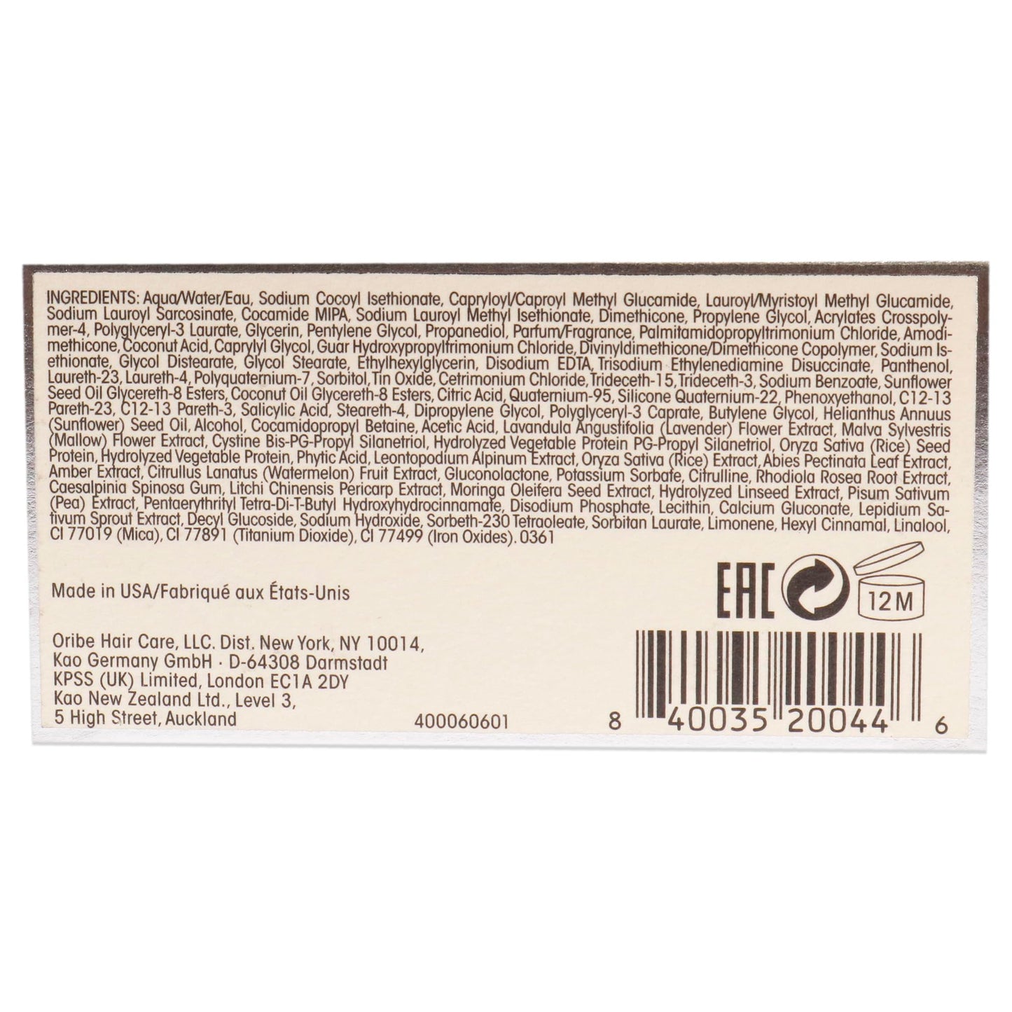 Oribe Silverati Shampoo - Protects & Brightens Grey & Silver Hair - 8.5oz
