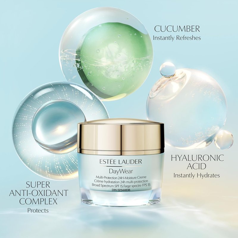 Estée Lauder DayWear Multi-Protection Anti-Aging Moisturizer - 24H Hydration Cream with SPF 15 | Face Cream for All Skin Types