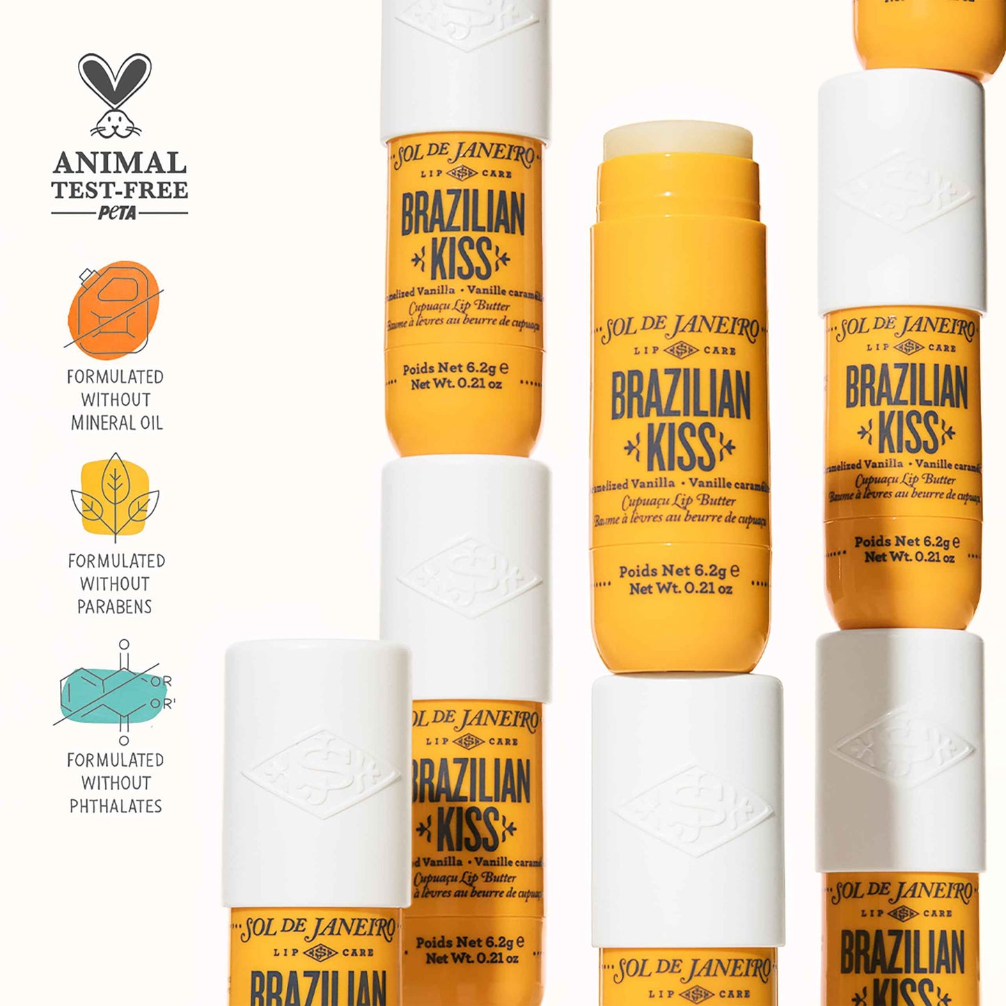 Sol de Janeiro Brazilian Kiss Vegan Formula Hydrating Lip Butter Balm