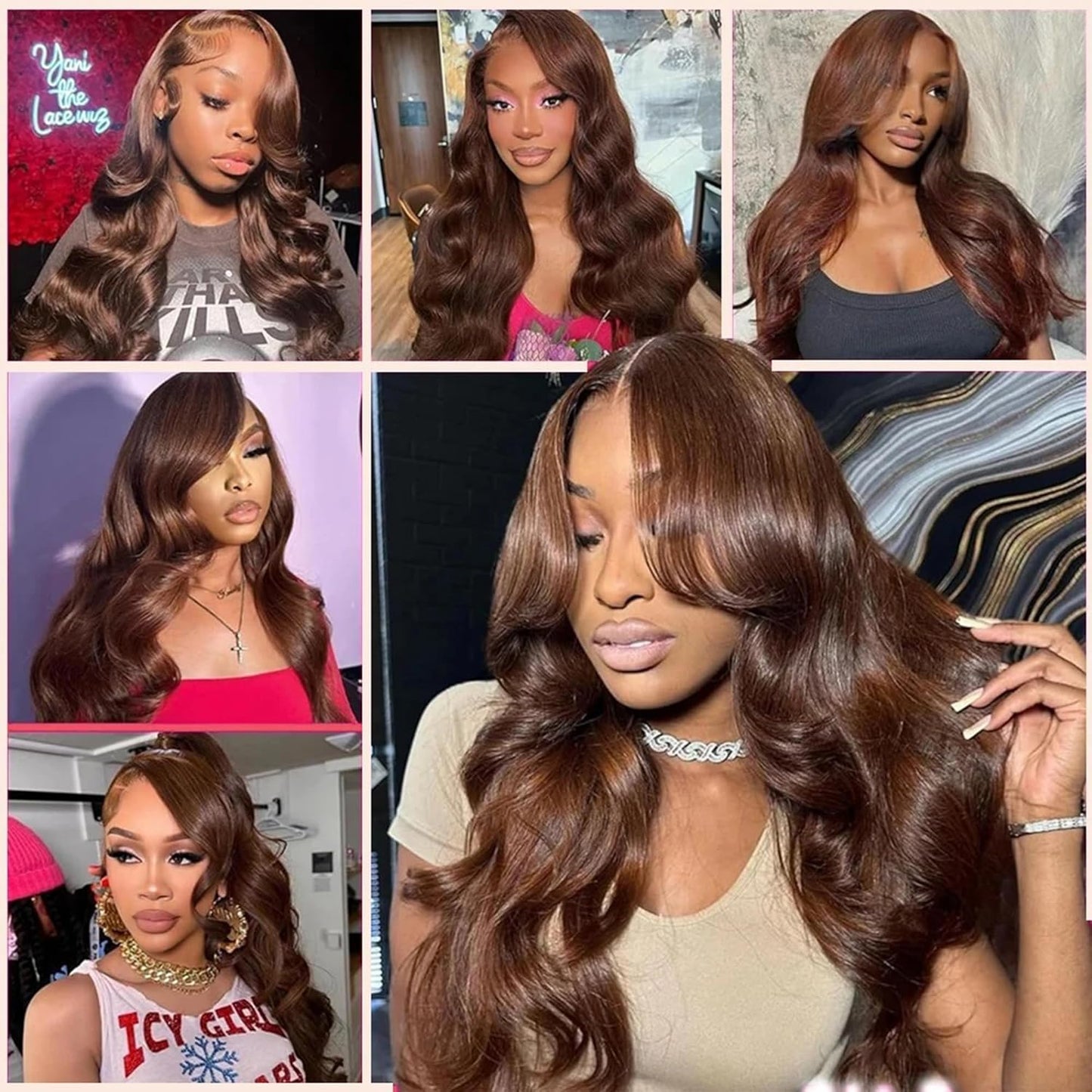 Dark Brown Body Wave Hair Bundles - Unprocessed Virgin Human Hair Extensions | 12-16 Inch, 100G Each