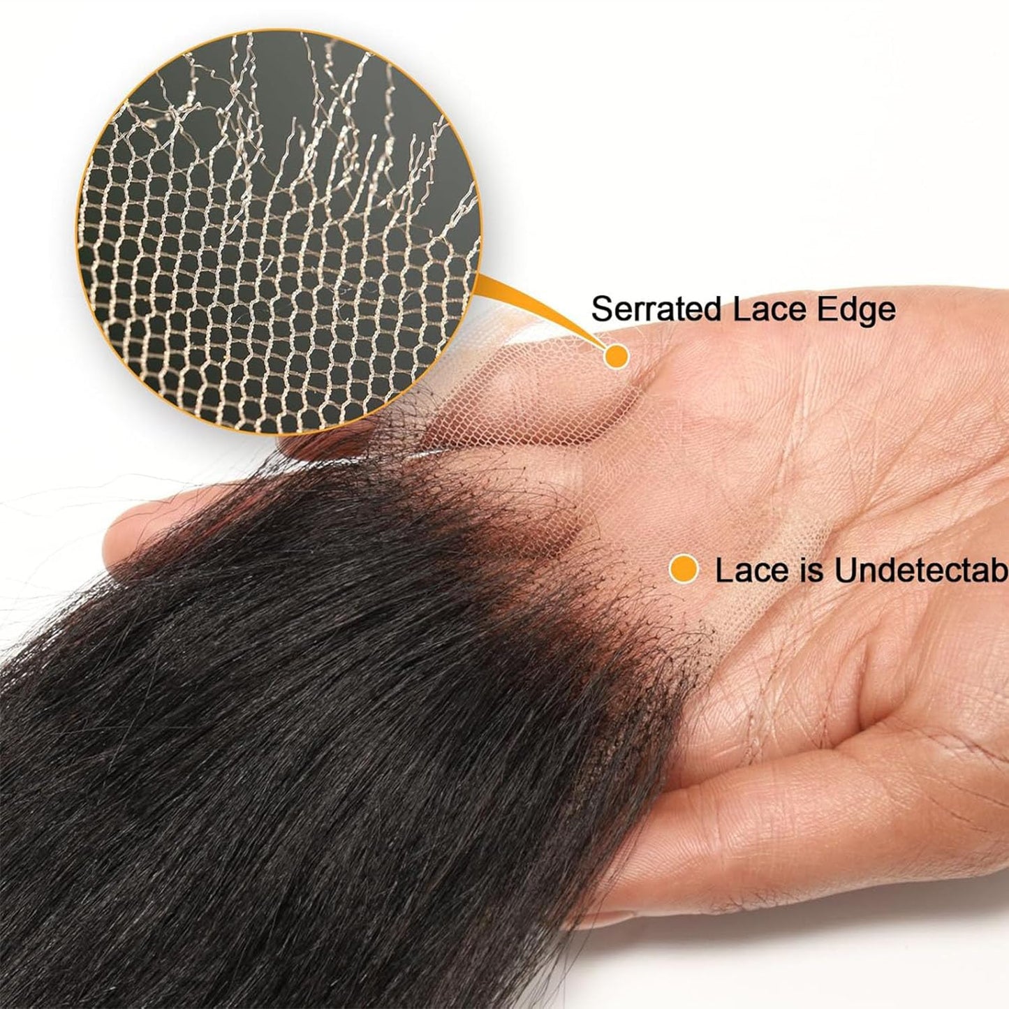 ENOYA 2x6 HD Lace Closure Body Wave Human Hair Pre Plucked and Bleached，Skinlike Real Hd Swiss Lace Invisible 2 By 6 HD Lace Closure Virgin Human Hair With Clean Hairline