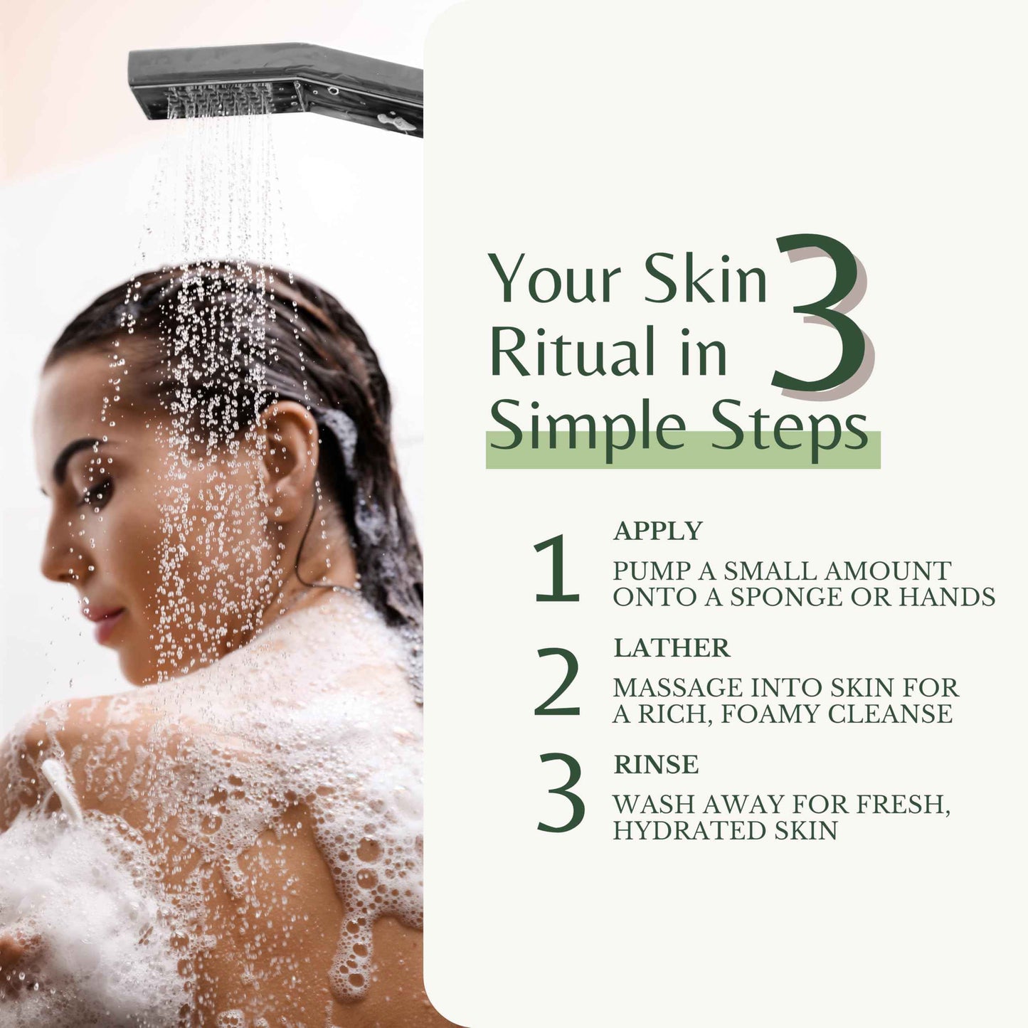 EDENIKA BOTANICALS Lemongrass Body Wash with Vitamin E, Cleanses, Refreshes & Invigorates, Shower Gel for Dry and Sensitive Skin, Women & Men, Organic & Natural, 16 fl oz, 2-Pack