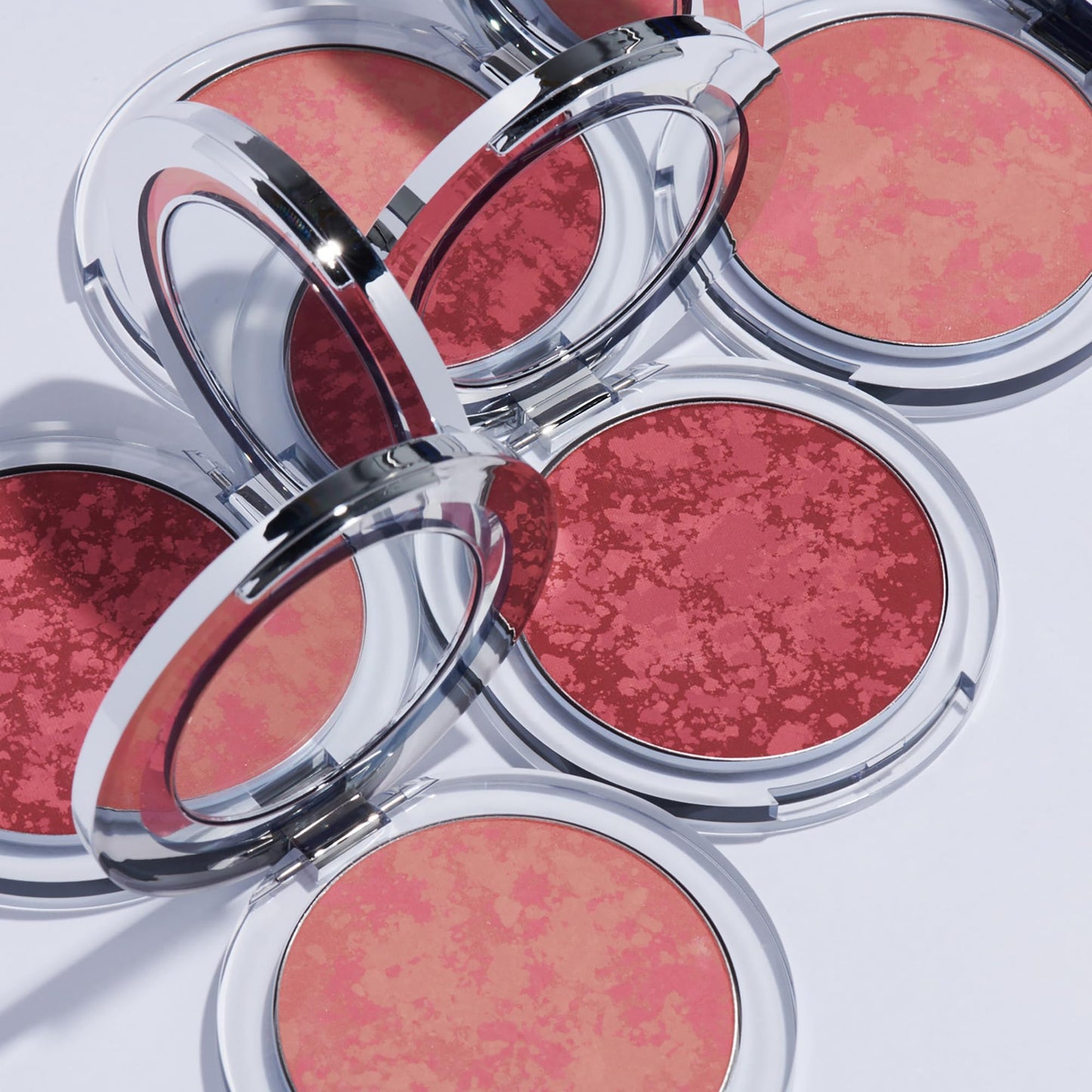 PÜR Blushing Act Powder Blush in Pretty in Peach, Satin Matte, Buildable