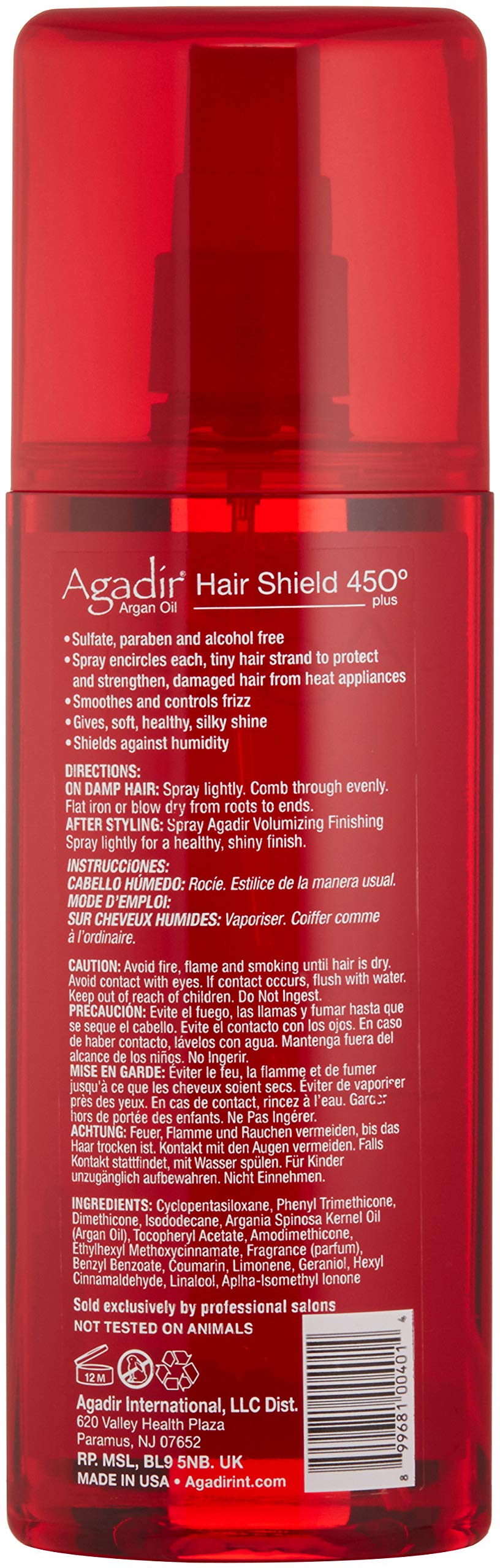 AGADIR Hair Shield 450 Spray Treatment, 6.7 Fl Oz
