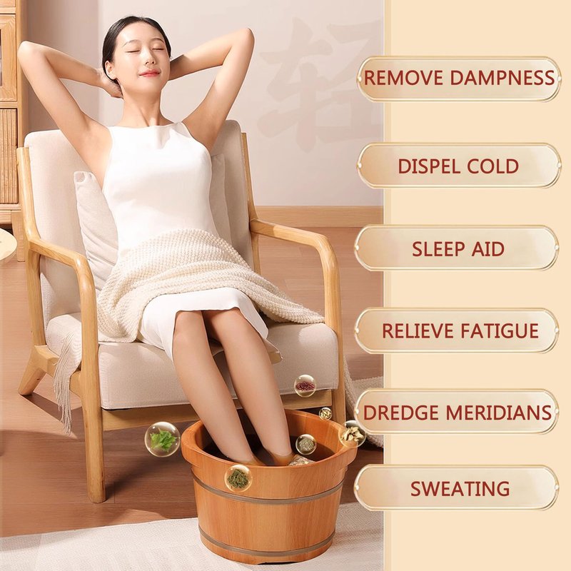 30 PCS Body Herbal Detox Foot Soak to Remove Toxins,Lymphatic Drainage Ginger Feet Soak,Mugwort Foot Detoxing Soak for Dry Cracked Feet Dispel Cold Remove Dampness 泡脚足浴包艾草叶