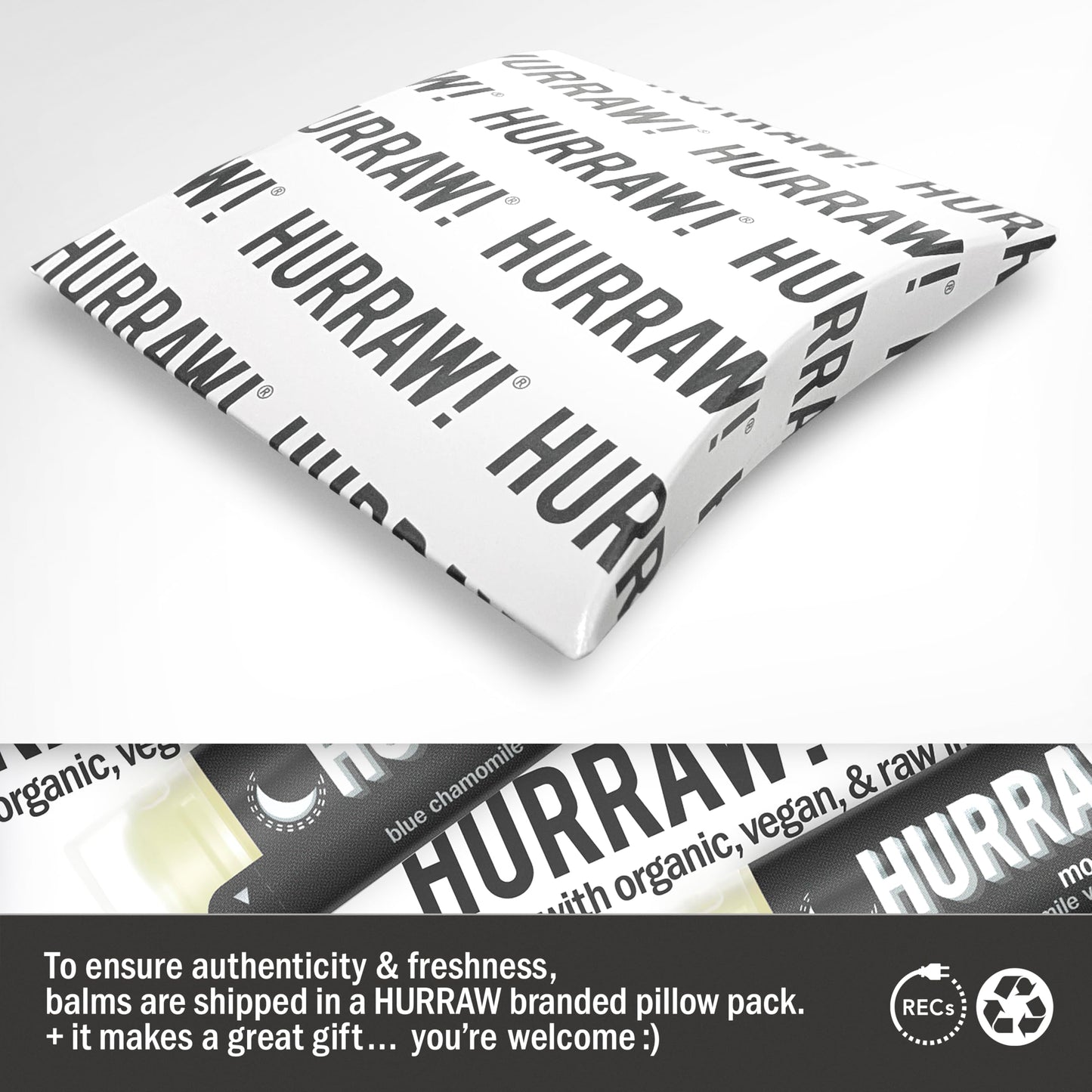 Hurraw! Moon Night Treatment (Blue Chamomile, Vanilla) Lip Balm, 5 Pack: Organic, Certified Vegan, Cruelty and Gluten Free. Non-GMO, 100% Natural Ingredients. Bee, Shea, Soy and Palm Free. Made in USA