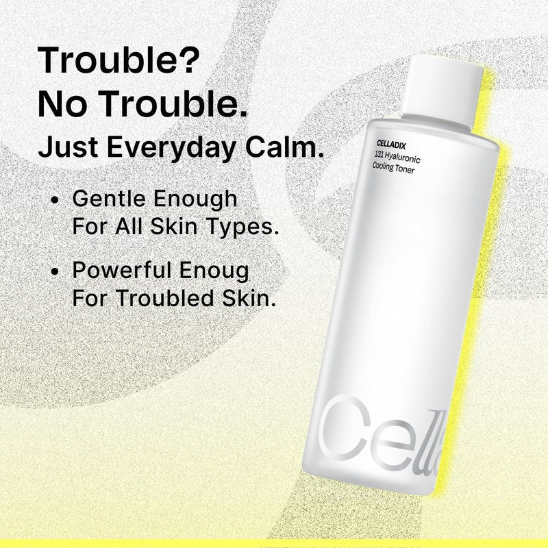 Celladix 131 Hyaluronic Cooling Toner - Soothing Facial Toner with Panthenol & Squalane | 10.1 Fl Oz for Sensitive Skin