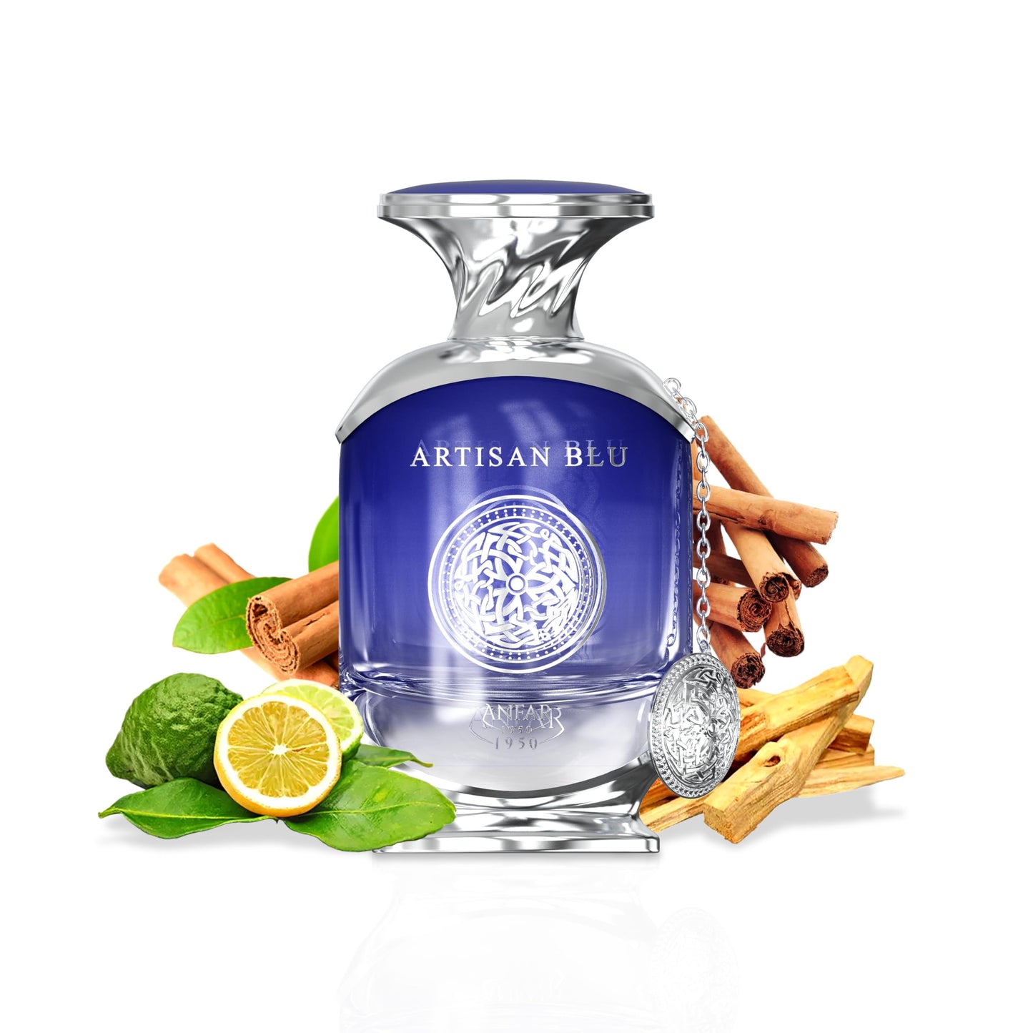 Anfar 1950 ARTISAN BLU Pour Homme by Extrait de Parfum, 3.4 fl oz, Citron, Bergamot, Orange,FOR MEN,100ML