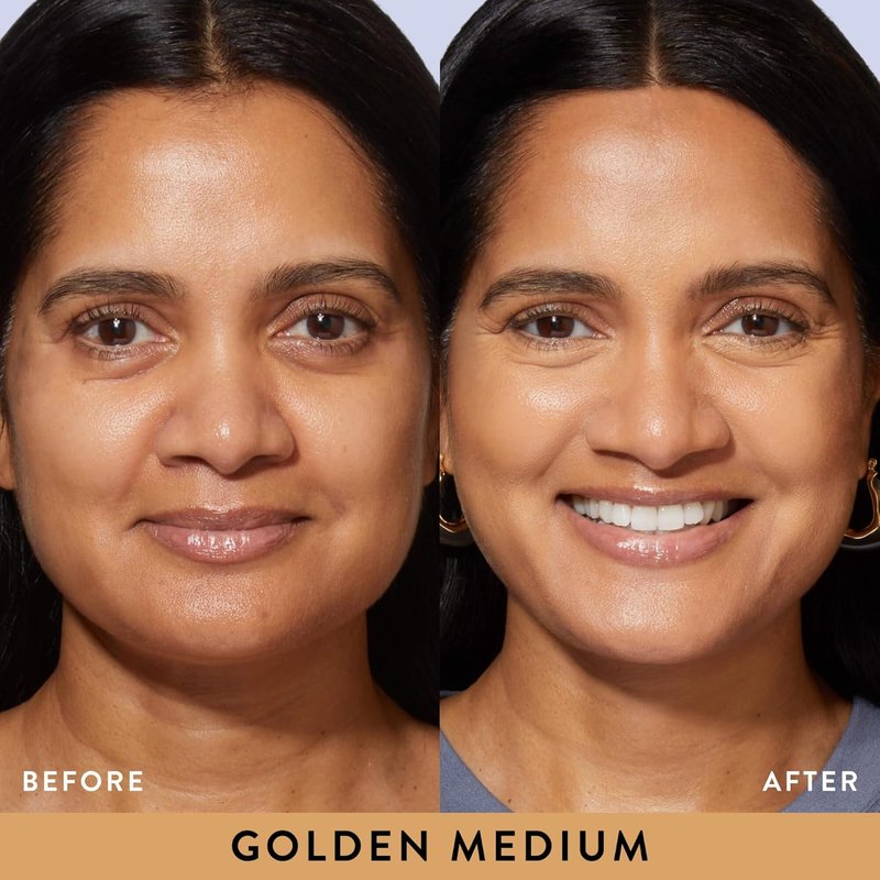 Laura Geller Baked Balance-n-Brighten Color Correcting Powder Foundation - Golden Medium | Buildable Demi-Matte Coverage