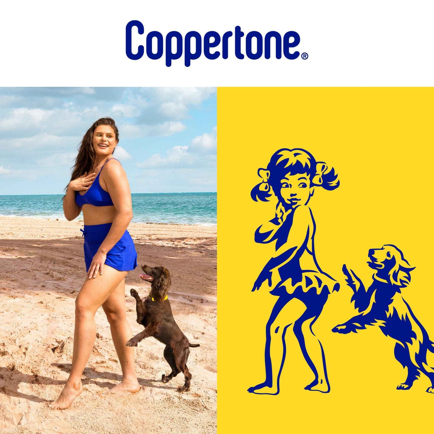 Coppertone Sport Sunscreen Spray, Broad Spectrum SPF 50 Water Resistant Spray Sunscreen, 5.5 Oz and Coppertone Sport Sunscreen Stick, SPF 40, 1.5 Oz