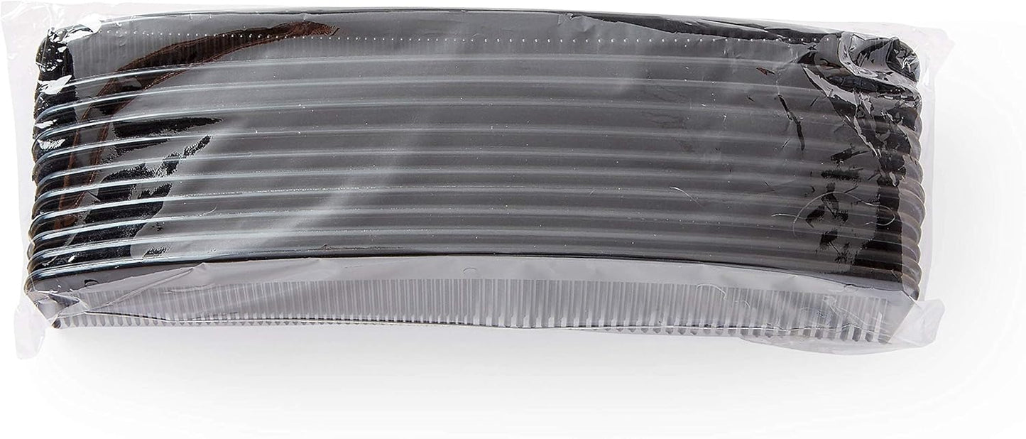 Plastic Combs - Durable Black Hair Combs for Salon or Personal Use | 144 Count
