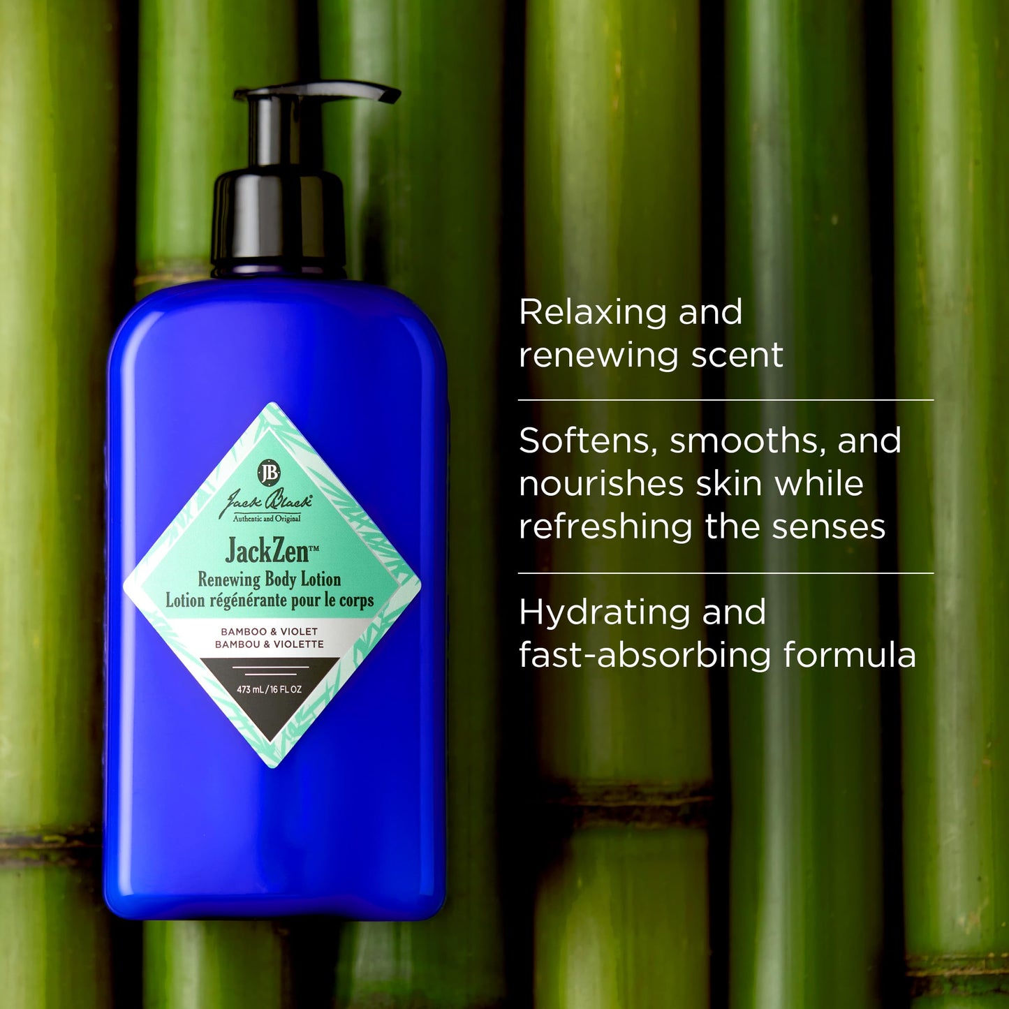 Jack Black Jackzen Renewing Body Lotion for Men, 3 oz – Earthy Fragrance, Mens Lotion for Extremely Dry Skin, Mens Travel Size Body Moisturizer for Dry Skin, Fast-Absorbing Hydration, Gifts for Men