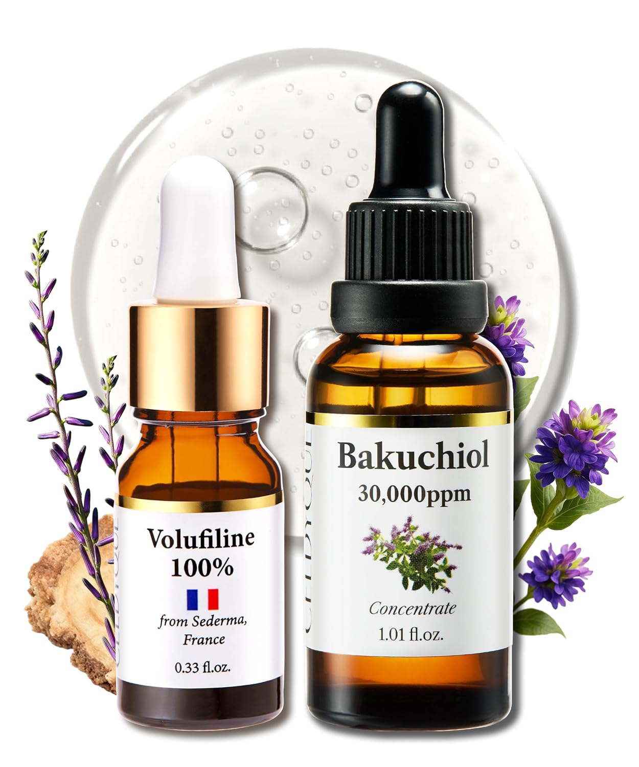 **CELDYQUE 100% Pure Volufiline & Bakuchiol Serum - High Potency Anti-Wrinkle Solution for Mature Skin | 30,000 ppm Concentrate**