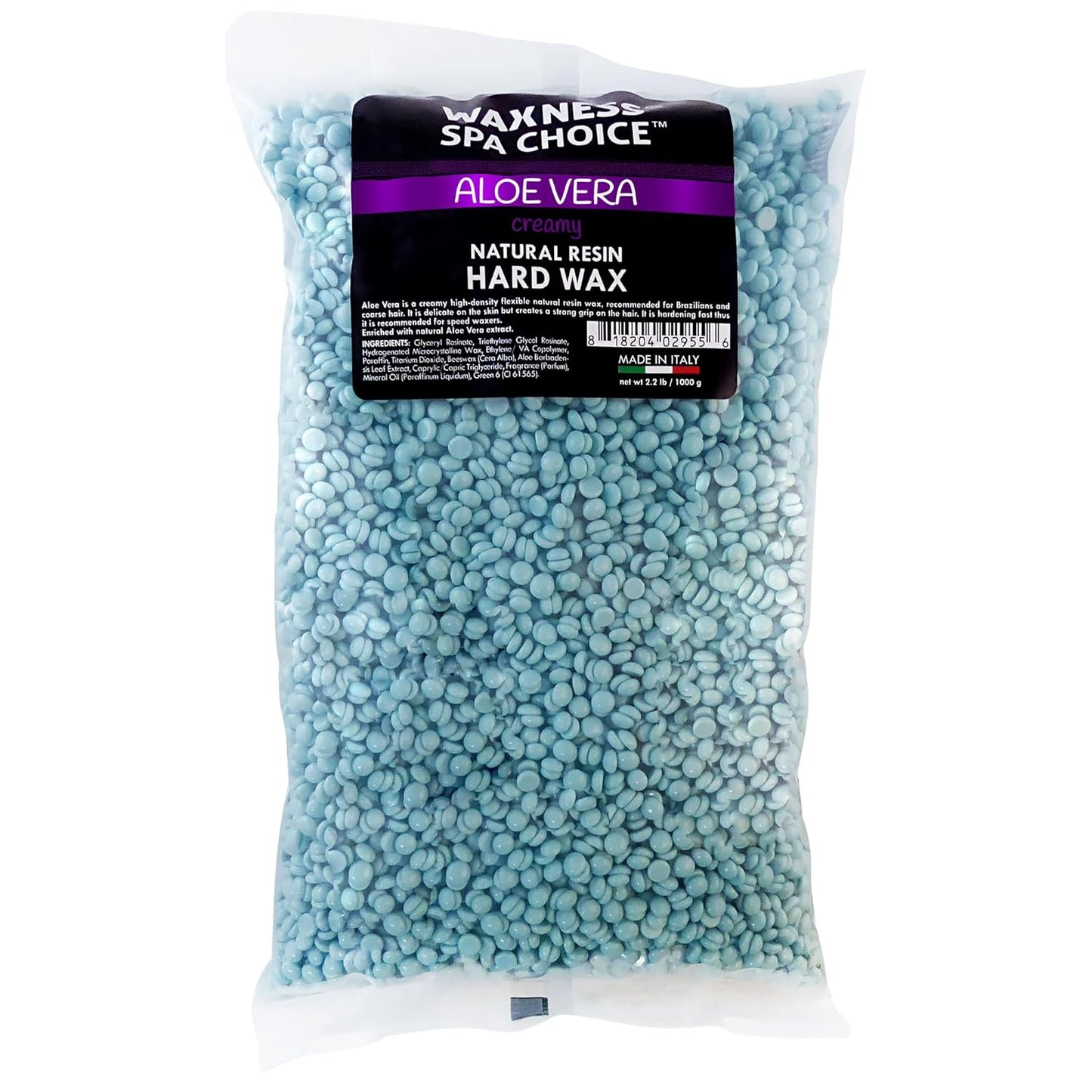 Aloe Vera Hard Wax Beads - 2.2 lb (1 kg) for Smooth, Pain-Free Hair Removal