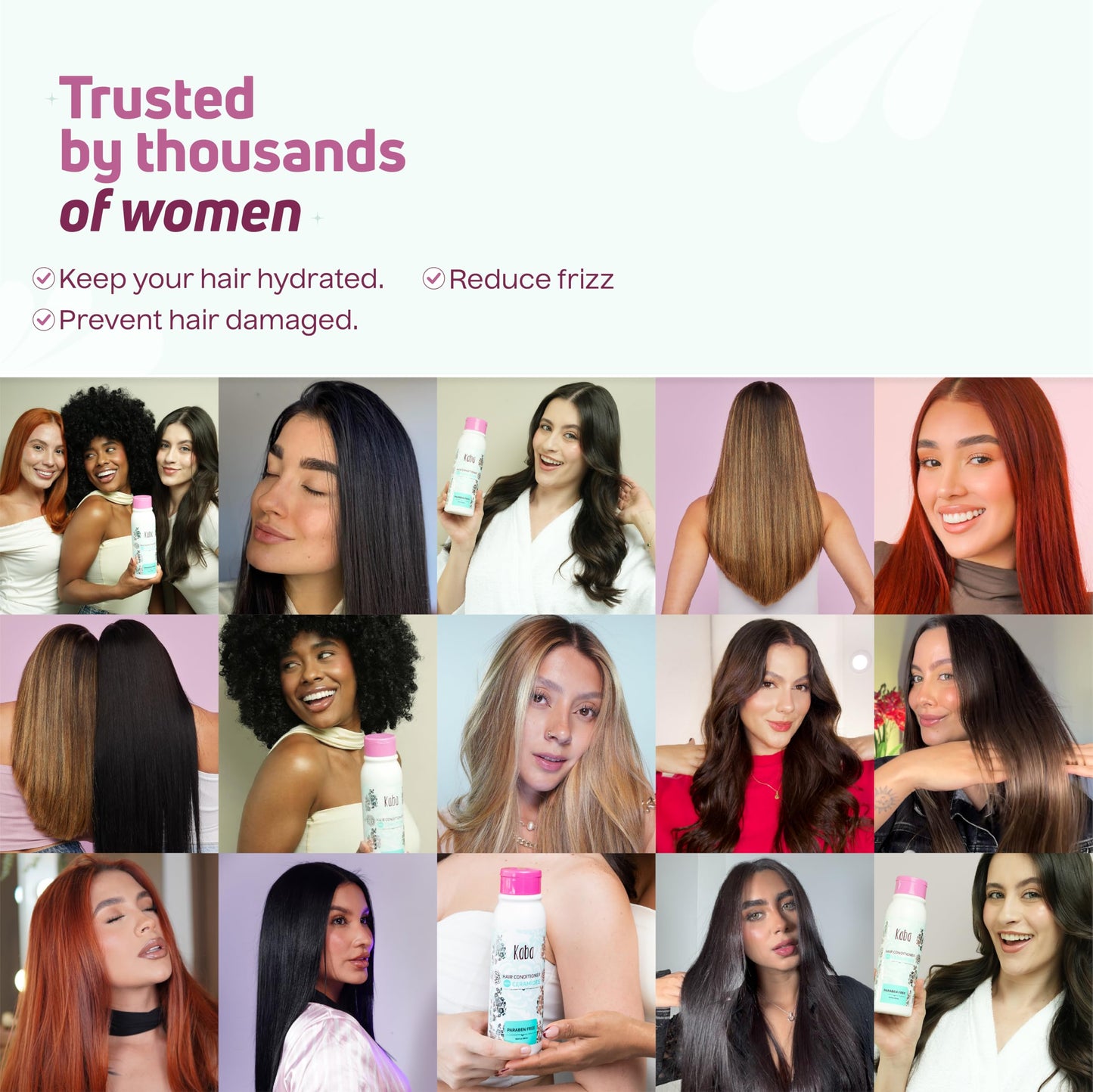 D'Luchi Kaba Ceramide Hair Conditioner For Women | Conditioner For Dry Hair, Damaged and Dehydrated | Repairs Split Ends | Frizz Control | 17oz