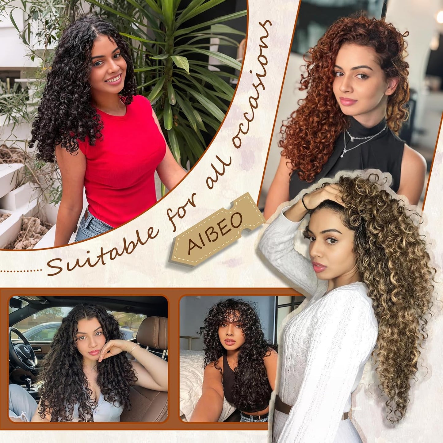 Curly Crochet Hair - 120 Strands Gogo Curl | 14 Inch Deep Wave Twist Extensions for Black Women