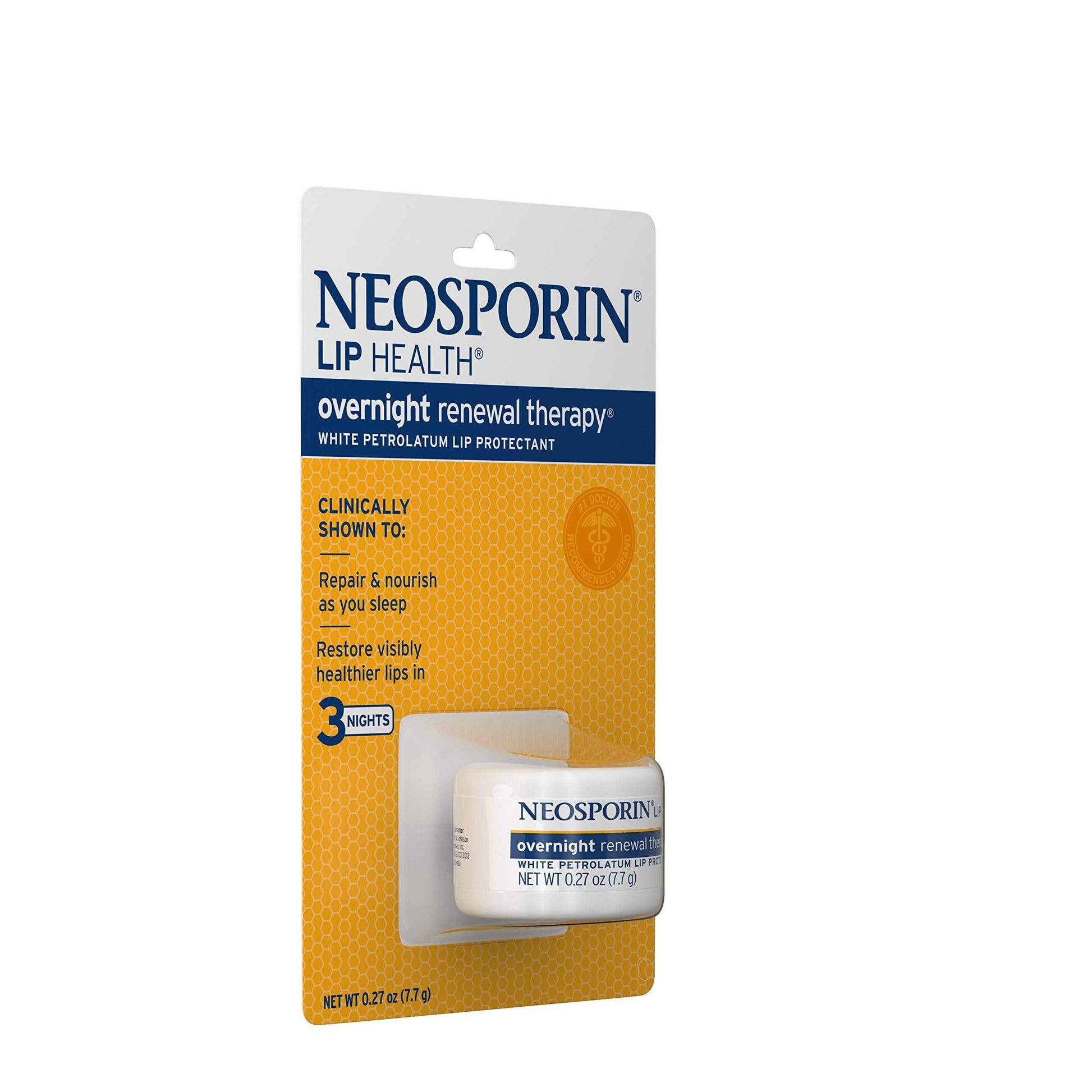 Neosporin Lip Health Overnight Renewal Therapy 0.27 oz (Pack of 3)