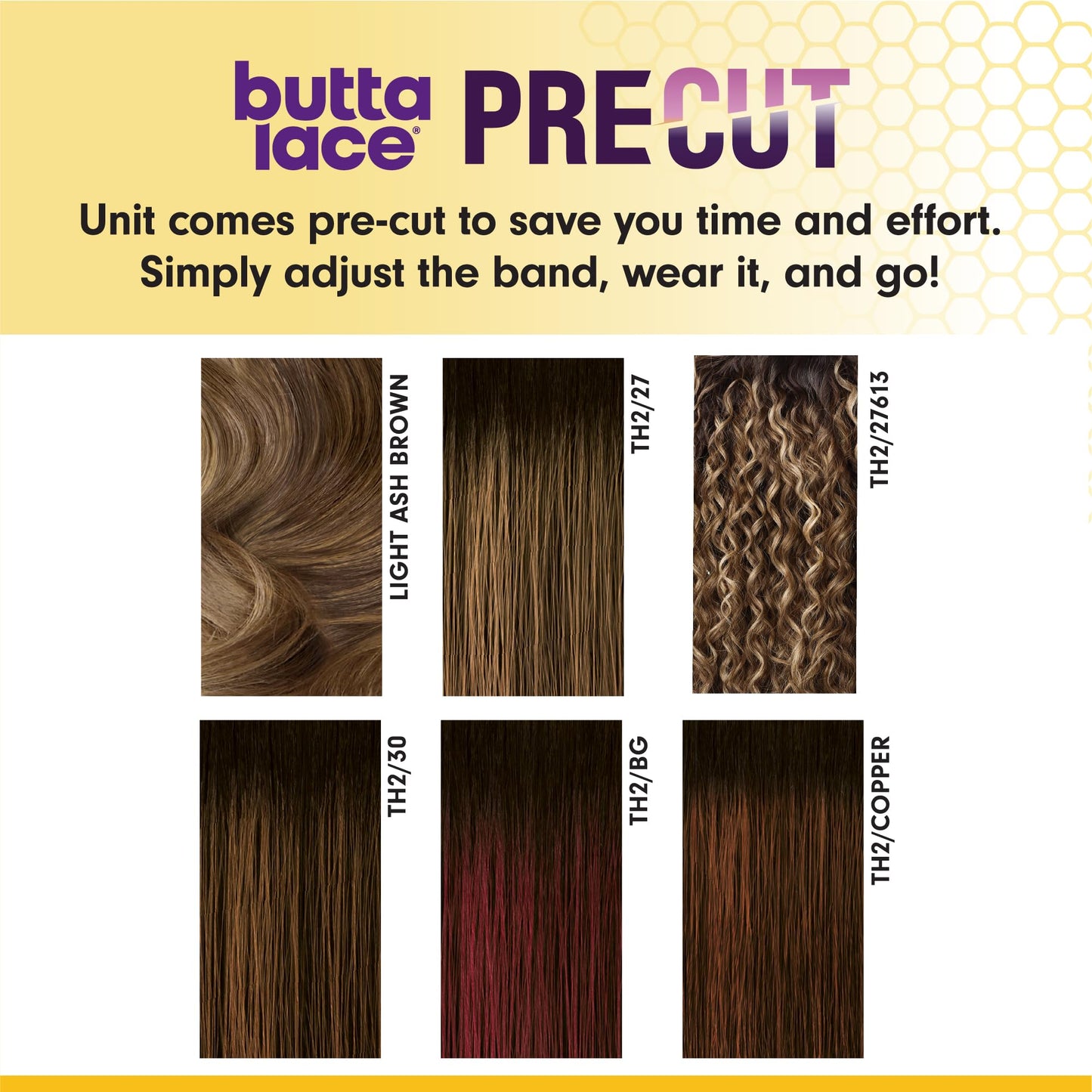 Sensationnel Butta Lace Precut Wigs - Unit 6 Glueless Extra Wide 5 Inch Deep Parting Synthetic Pre Tweezed Smaller Knot Hairline (TH2/27613)